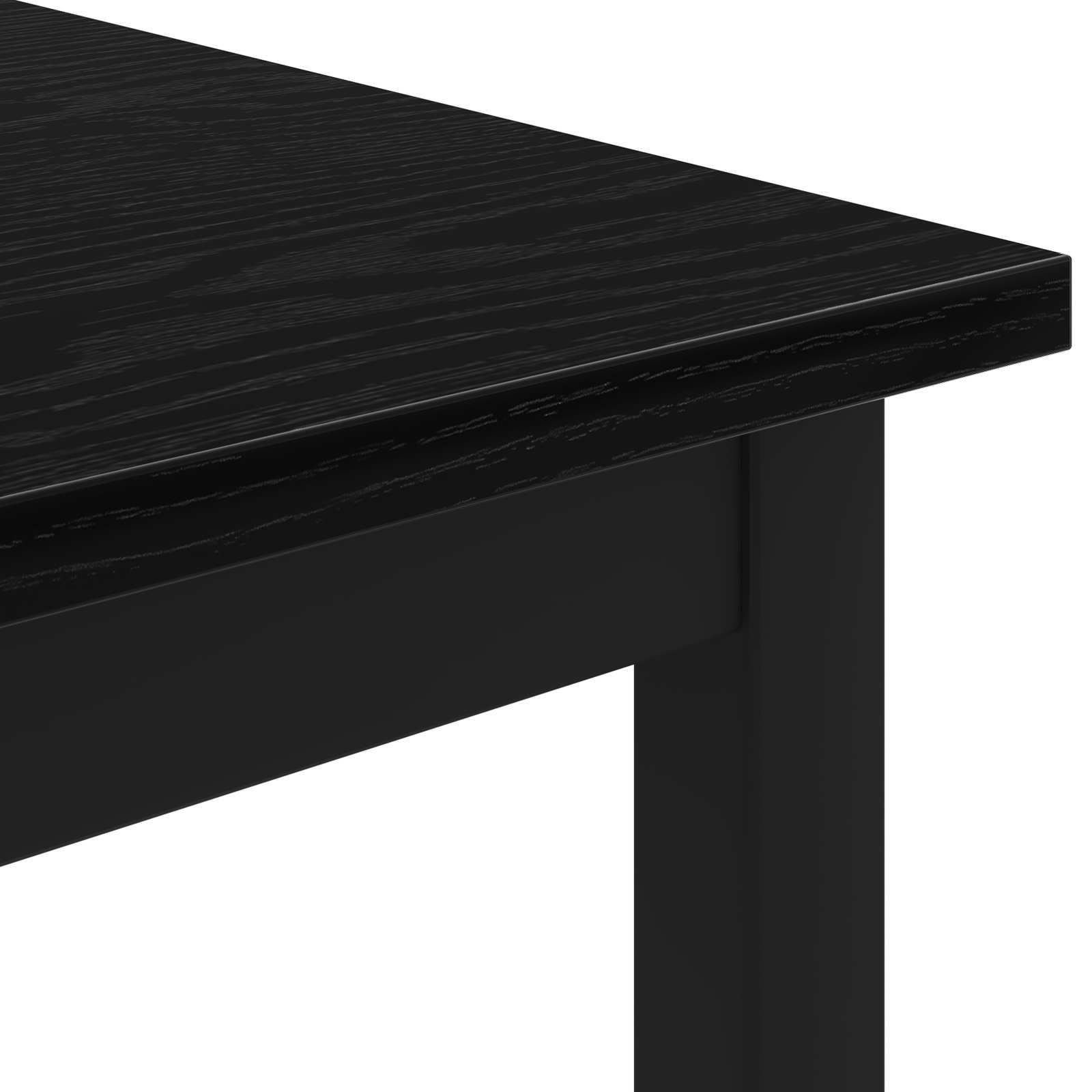 Coffee Table Black Oak 100 x 100 x 45 cm Engineered Wood