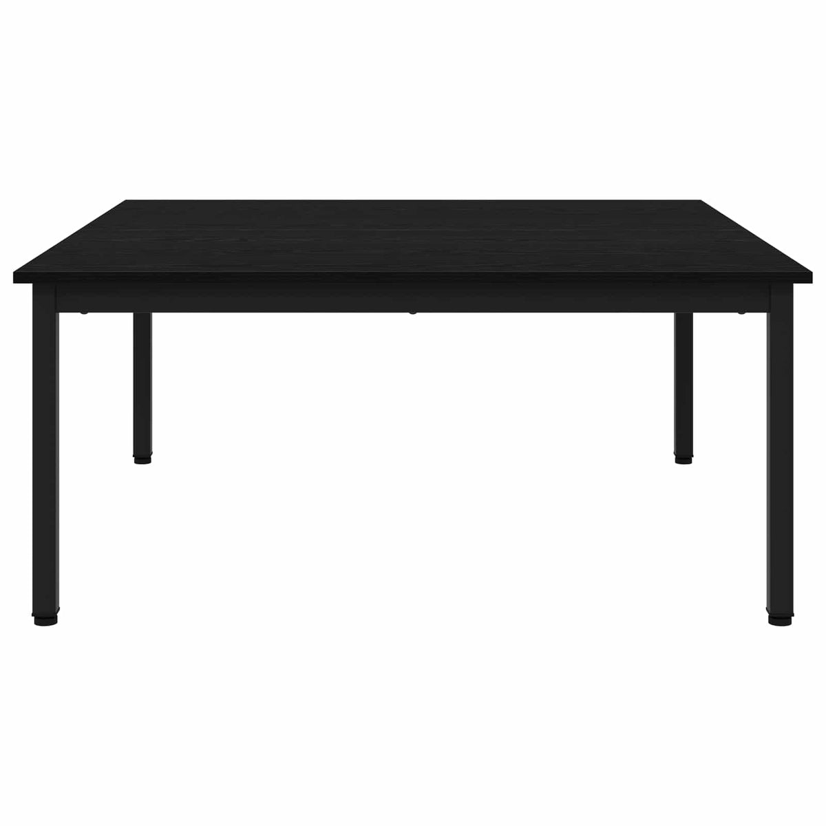 Coffee Table Black Oak 100 x 100 x 45 cm Engineered Wood