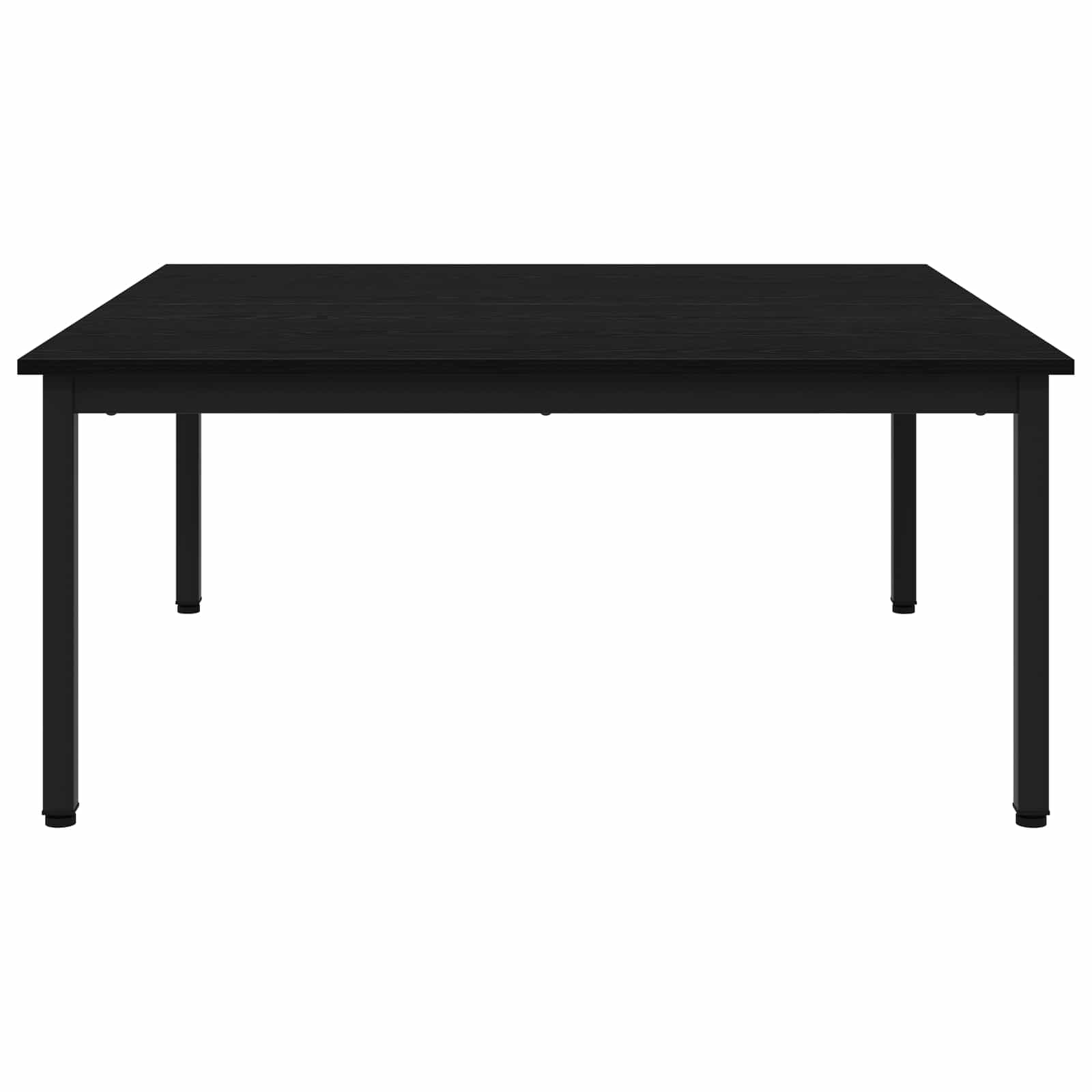 Coffee Table Black Oak 100 x 100 x 45 cm Engineered Wood