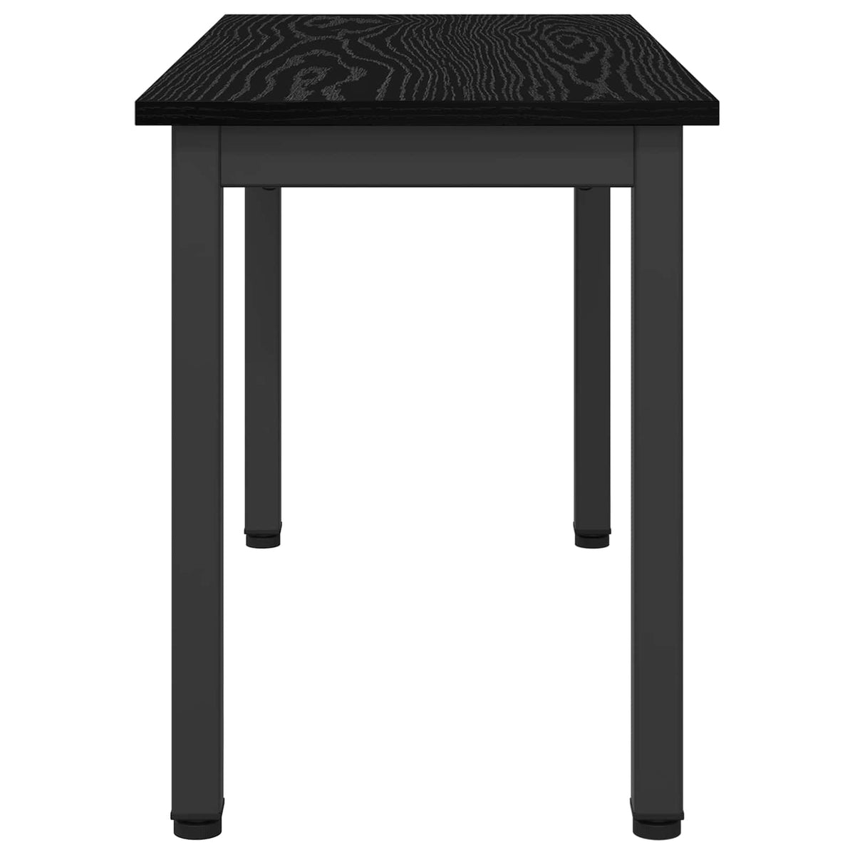 Bench Black Oak 80 x 35 x 45 cm Engineered Wood