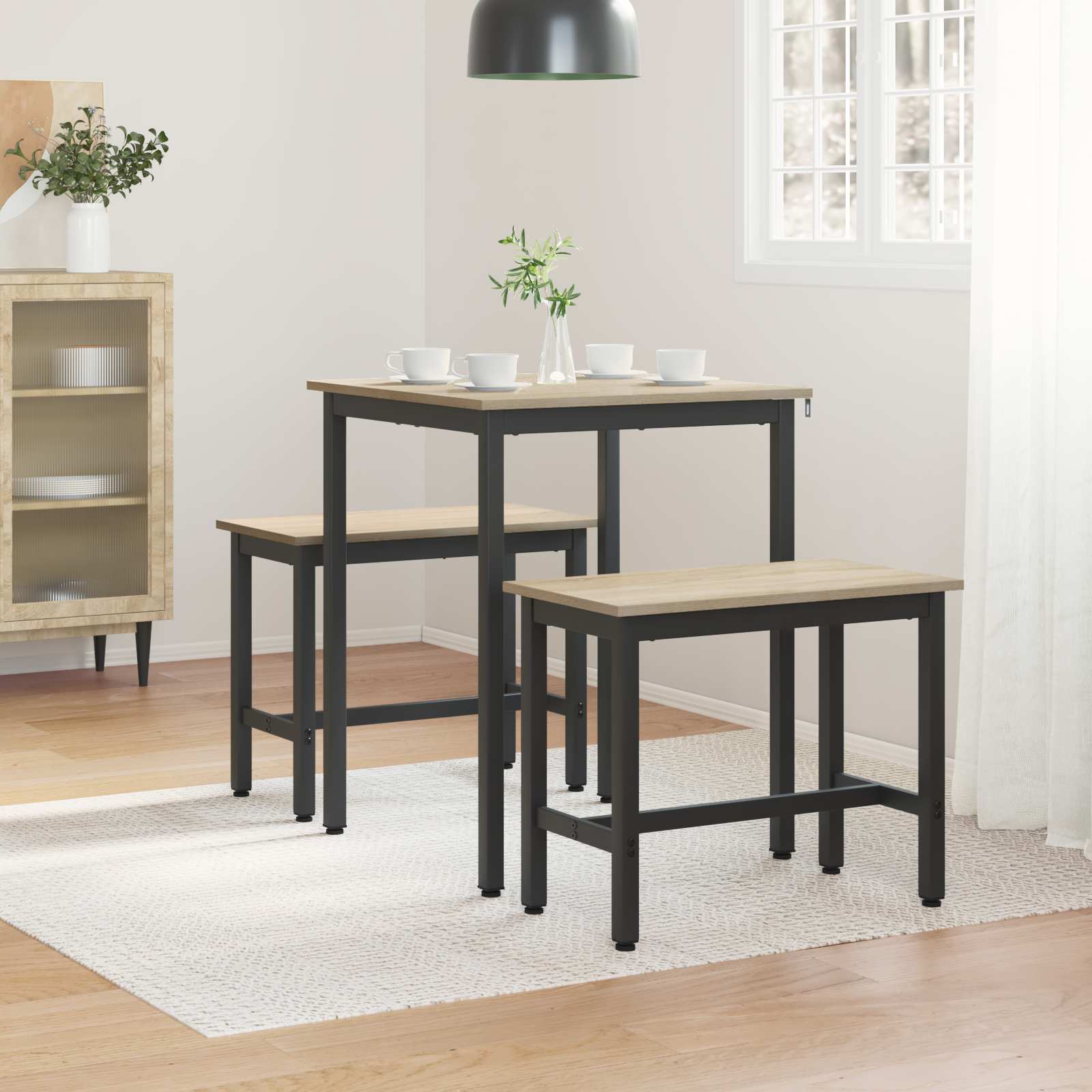 Dining Tables 60 x 60 x 75 cm Engineered Wood Sonoma Oak Square