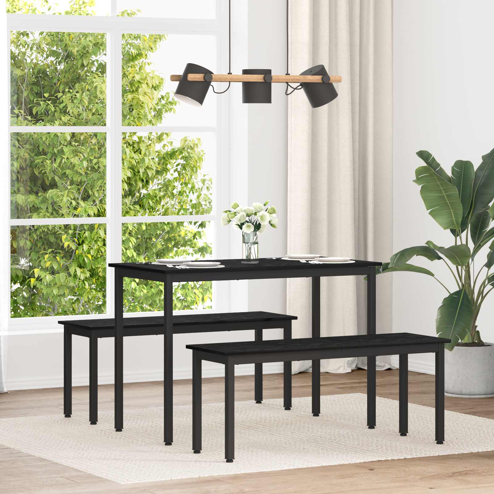 Dining Tables 110 x 100 x 75 cm METAL