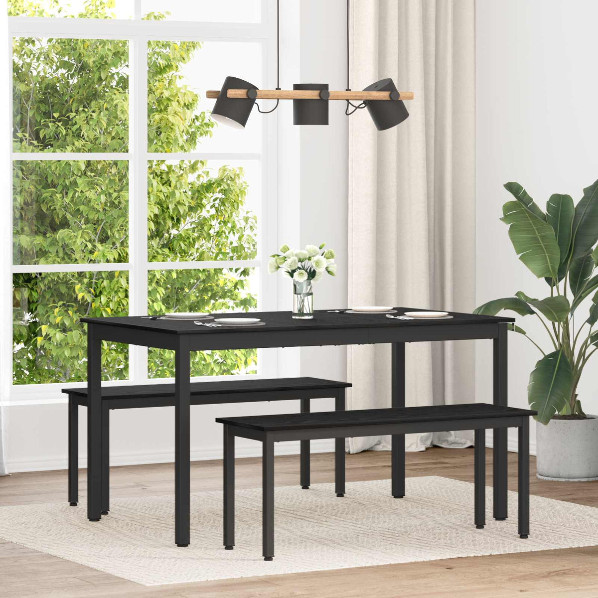 Dining Tables 140 x 80 x 75 cm METAL