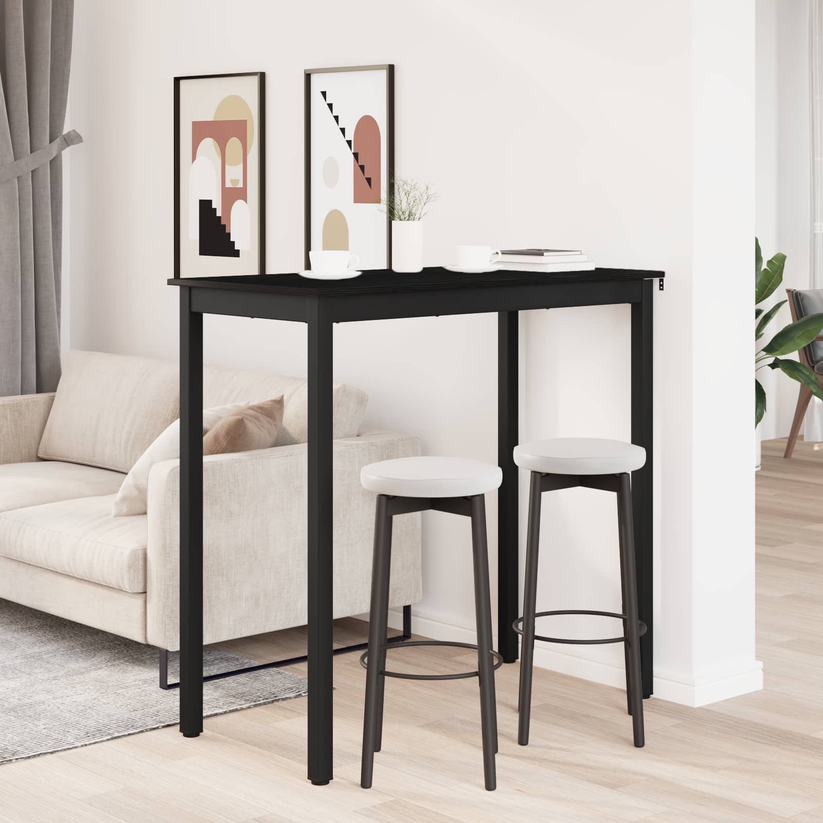 Standing Bar Table Engineered Wood