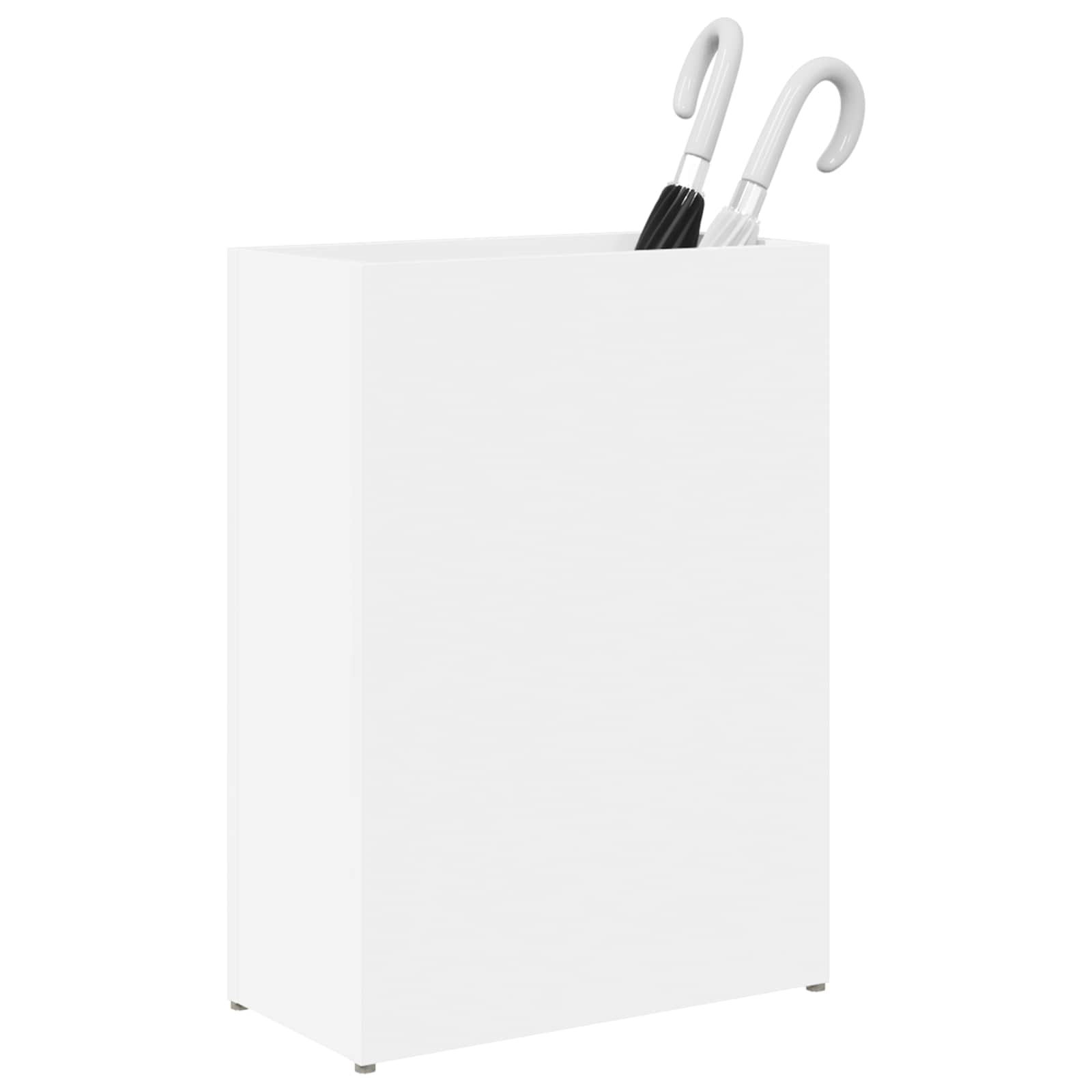 Umbrella Stand White 40 x 20 x 55.5 cm Engineered Wood