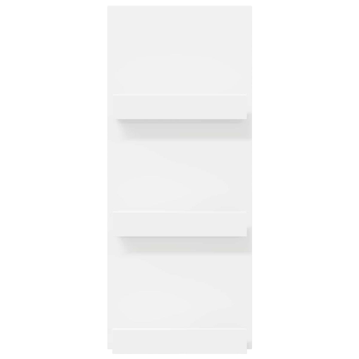 Magazine Rack with Shelf White 43 x 11 x 102 cm Engineered Wood