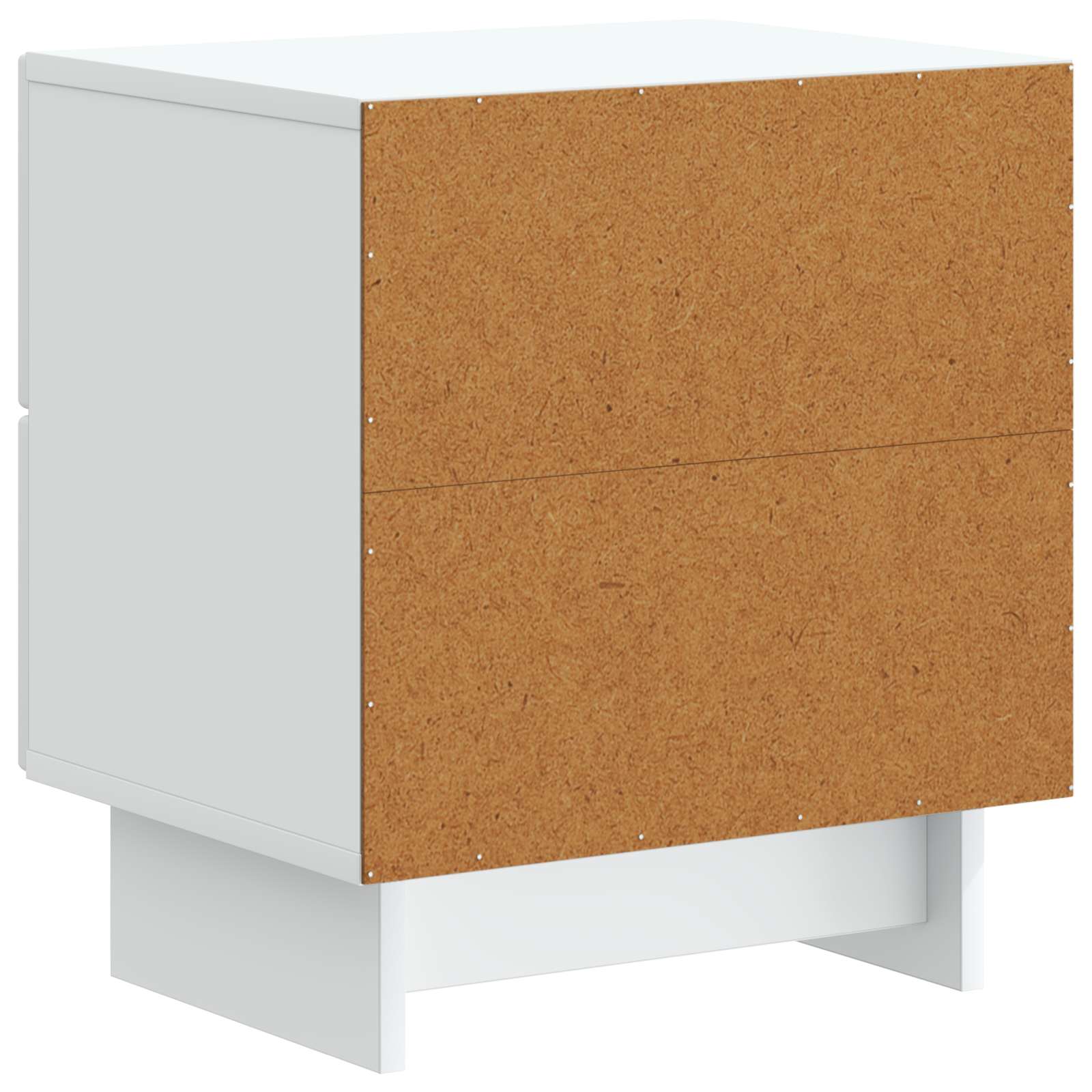 Bedside Cabinet White 43 x 34.5 x 47.5 cm Engineered Wood