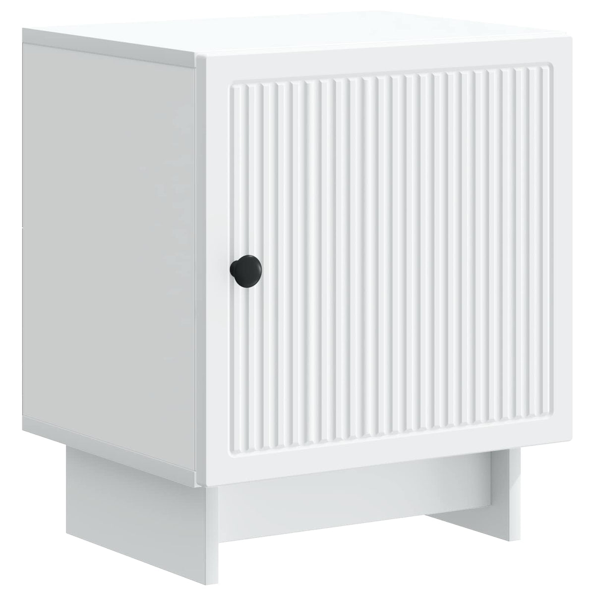 Bedside Cabinet White 43 x 34.5 x 50 cm Engineered Wood