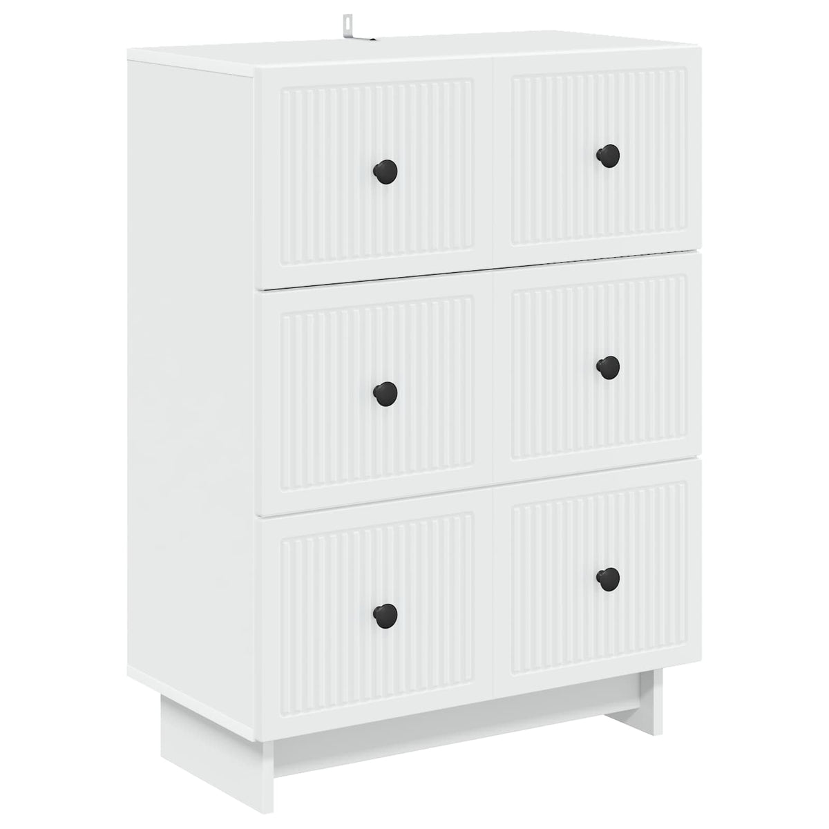 Drawer Cabinet White 66 x 34.5 x 90 cm Engineered Wood
