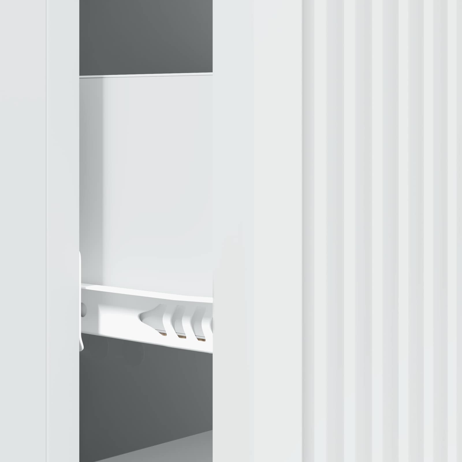 Drawer Cabinet White 33 x 34.5 x 90 cm Engineered Wood