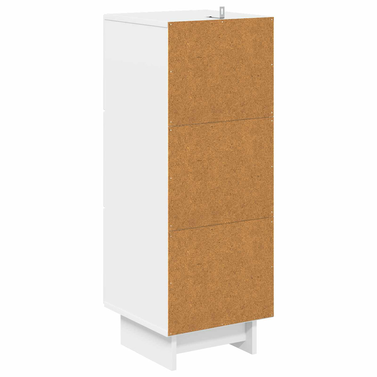 Drawer Cabinet White 33 x 34.5 x 90 cm Engineered Wood