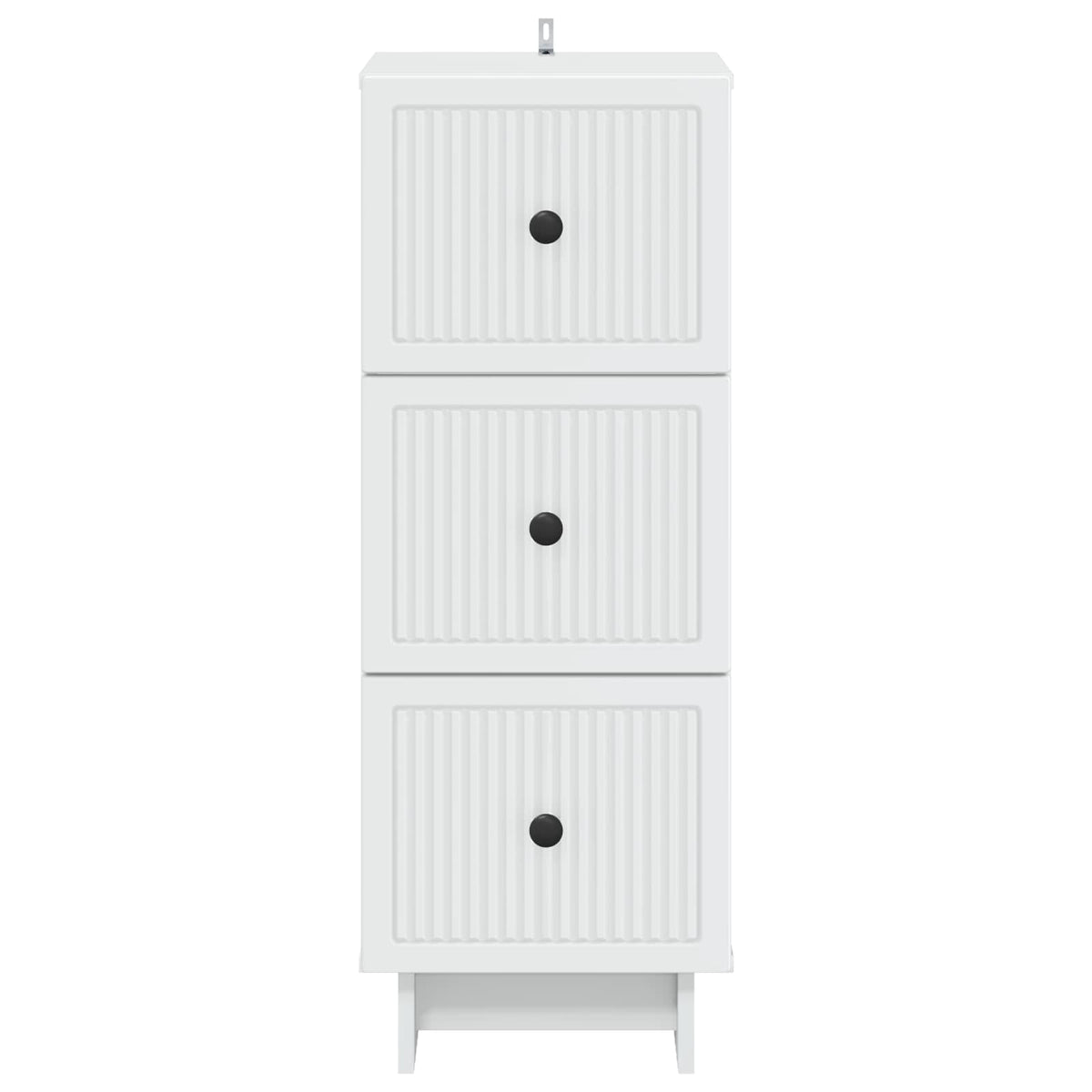 Drawer Cabinet White 33 x 34.5 x 90 cm Engineered Wood