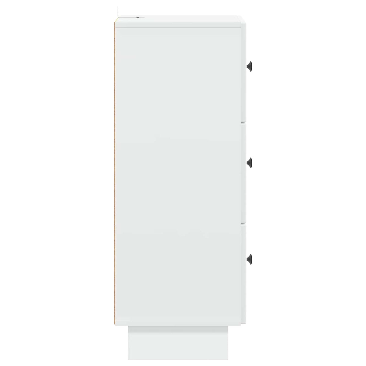 Drawer Cabinet White 33 x 34.5 x 90 cm Engineered Wood