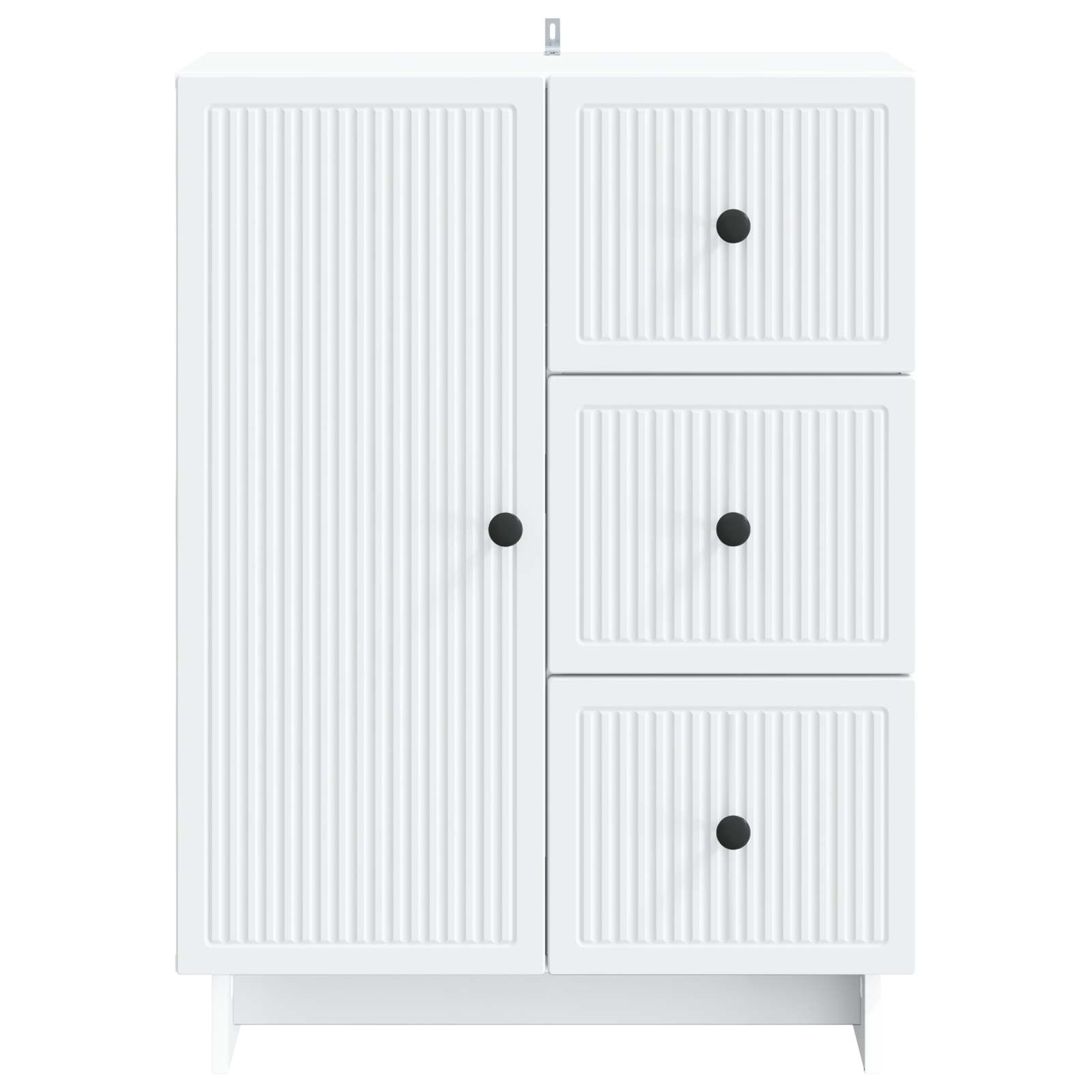 Sideboard with Drawer White 66 x 34.5 x 90 cm Engineered Wood