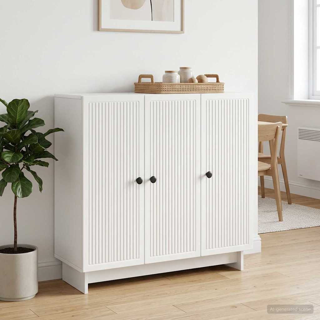 Sideboard White 89 x 34.5 x 80 cm Engineered Wood