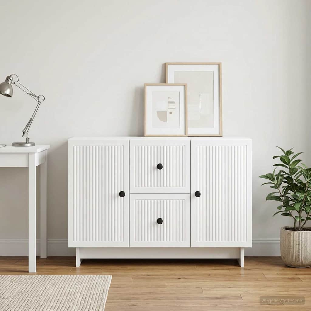 Sideboard White 89 x 34.5 x 60 cm Engineered Wood