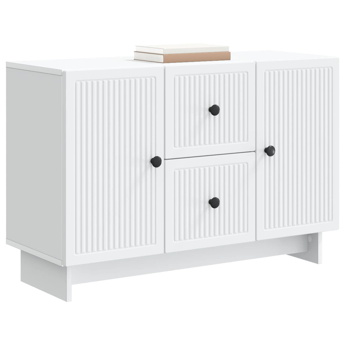 Sideboard with Drawer White 89 x 34.5 x 60 cm Engineered Wood