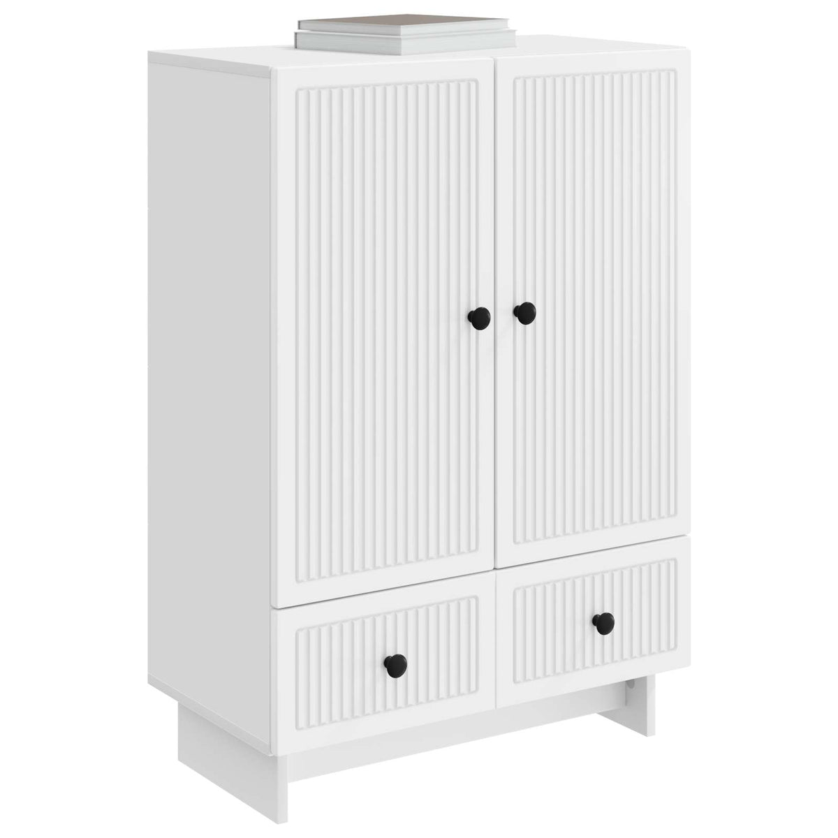 Sideboard White 66 x 34.5 x 95 cm Engineered Wood