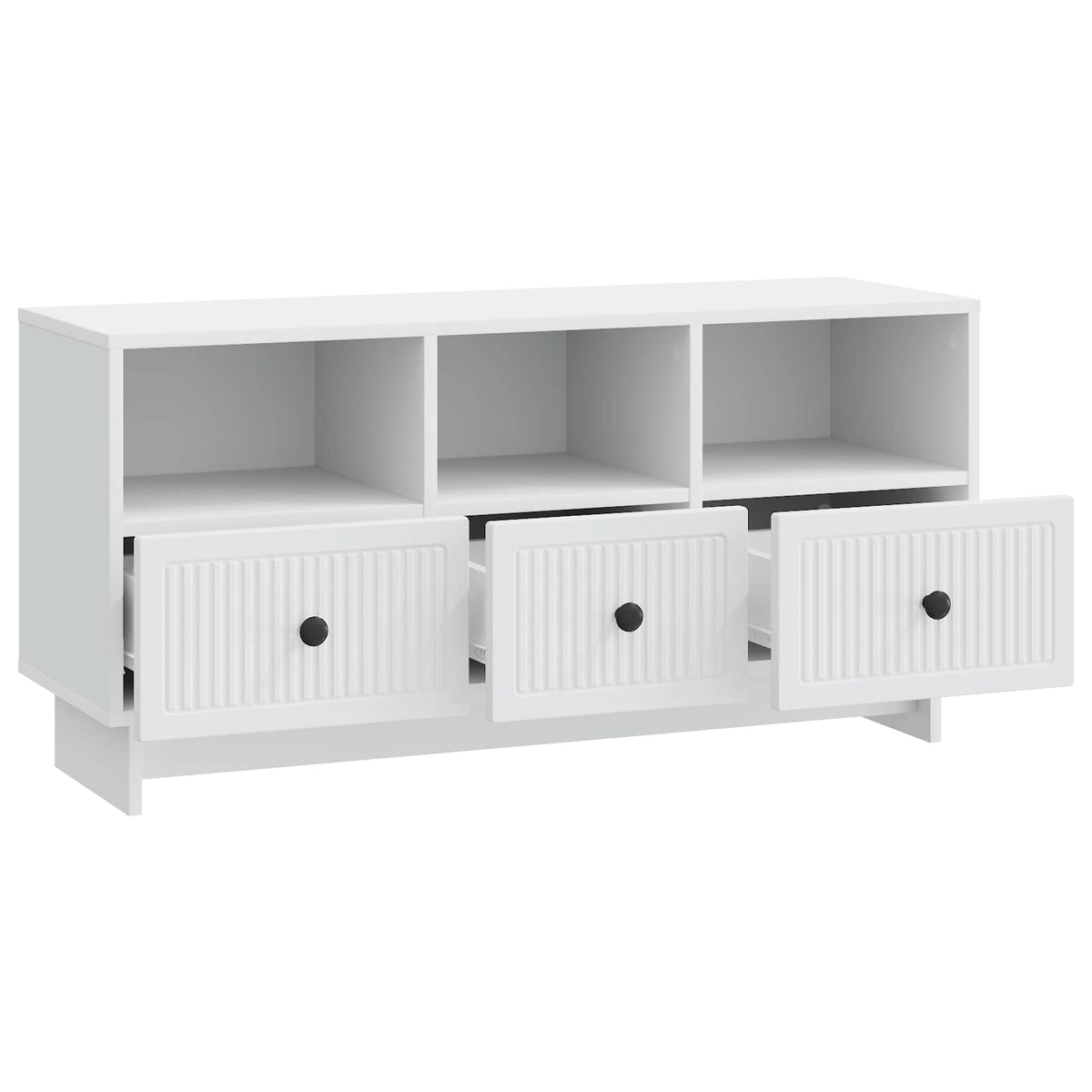 TV Cabinet with Drawer White 102 x 34.5 x 50 cm Engineered Wood