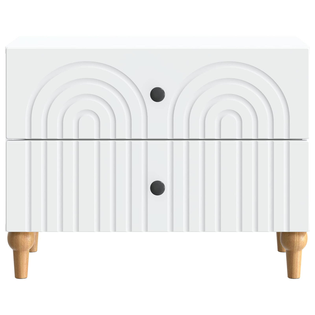 Bedside Cabinet White 62 x 34.5 x 48 cm Engineered Wood