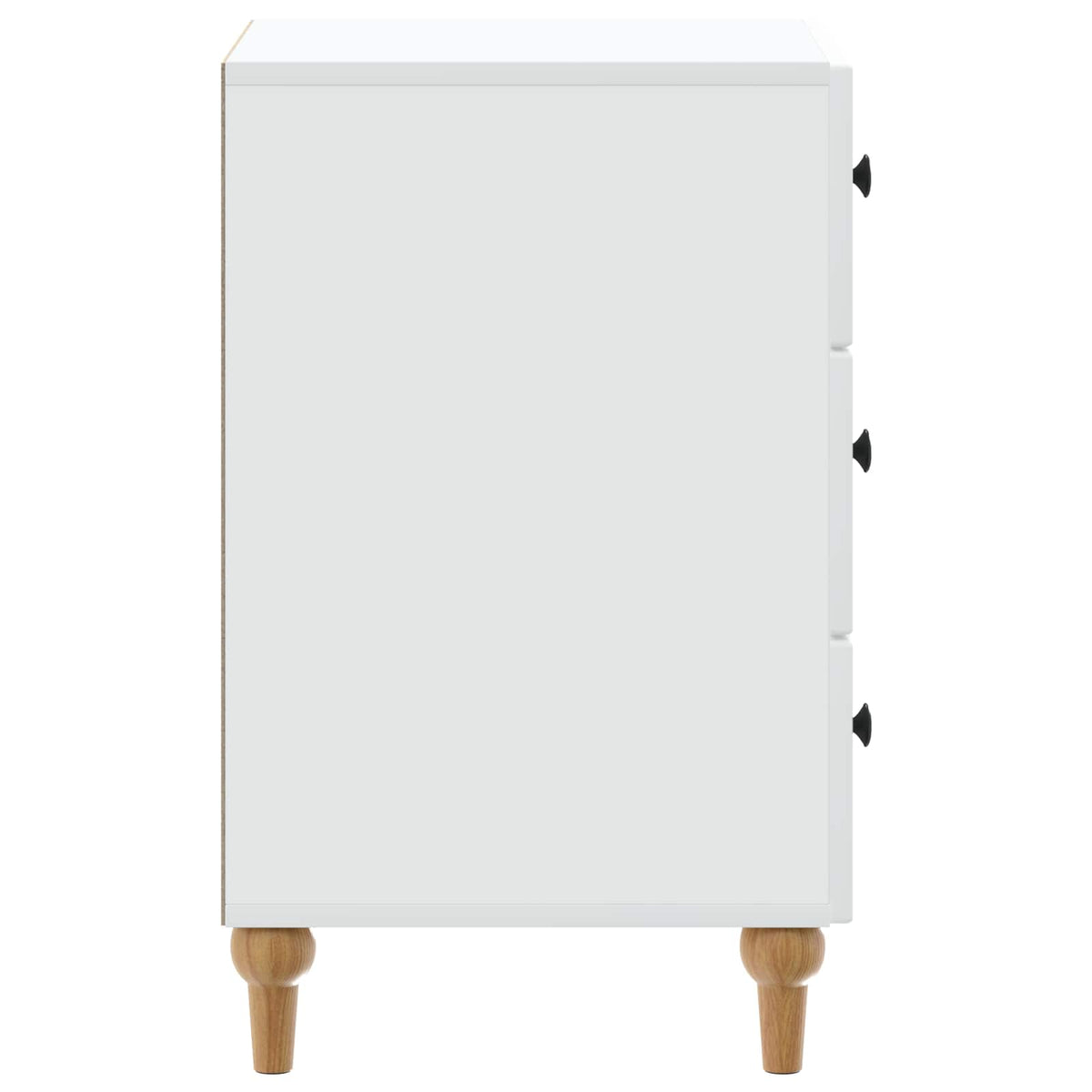 Bedside Cabinet White 43x 41 x 66.5 cm Engineered Wood