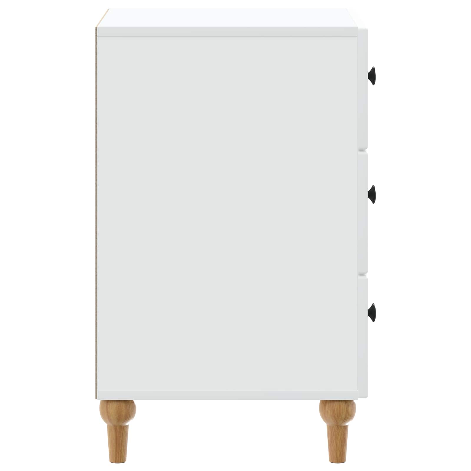 Bedside Cabinet White 43x 41 x 66.5 cm Engineered Wood