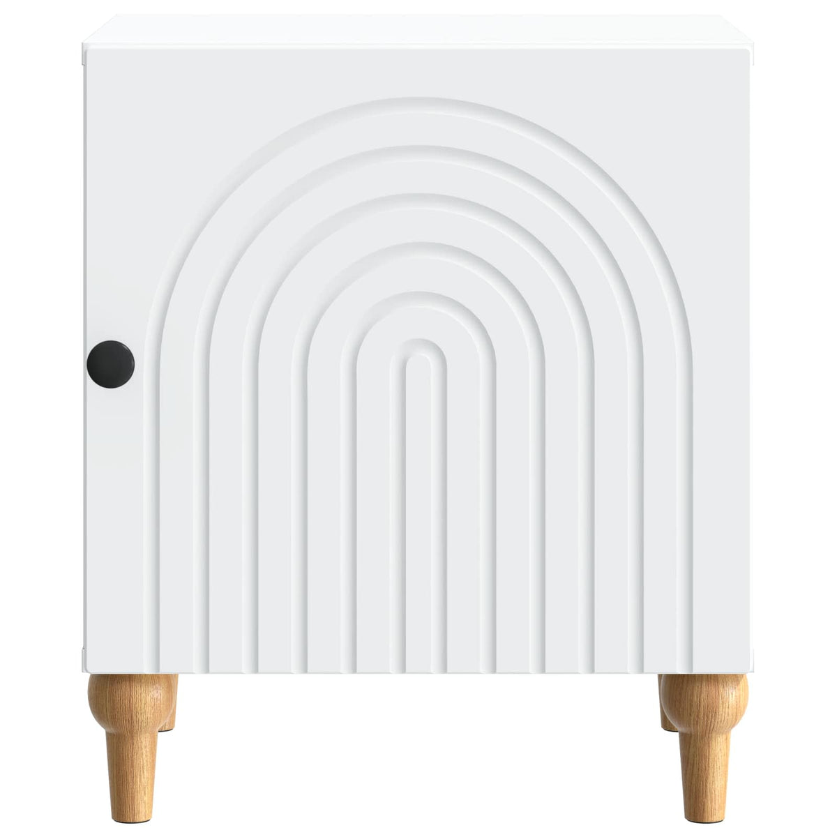 Bedside Cabinet White 43 x 34.5 x 50 cm Engineered Wood