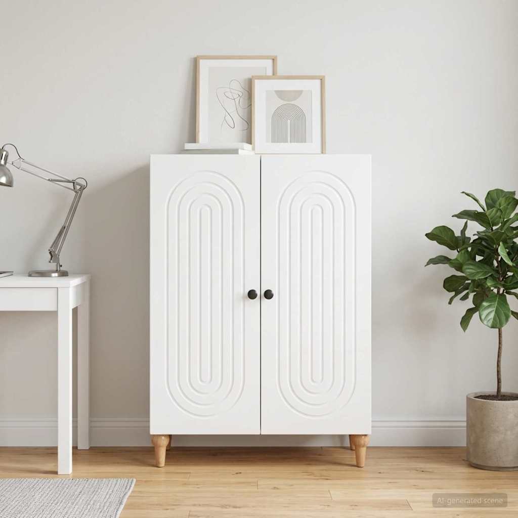 Sideboard White 66 x 34.5 x 90 cm Engineered Wood