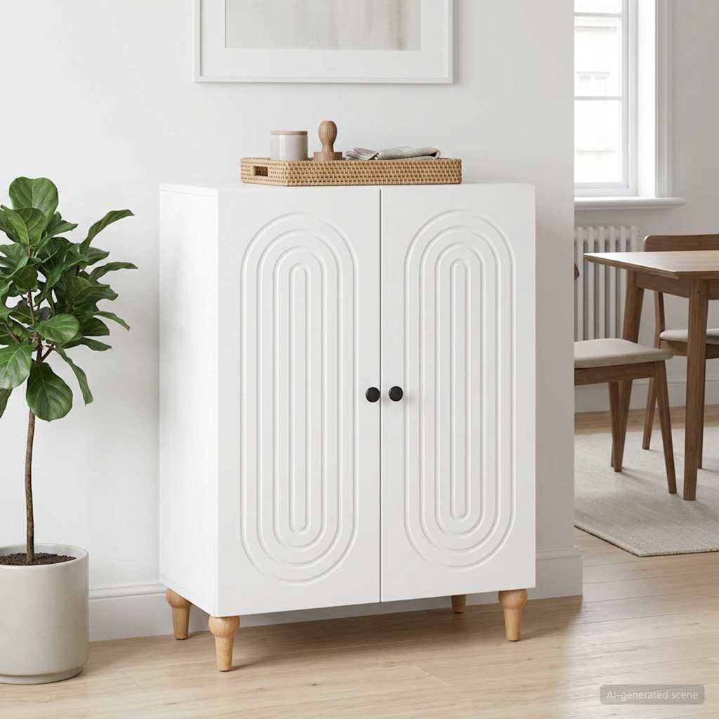 Sideboard White 66 x 34.5 x 90 cm Engineered Wood