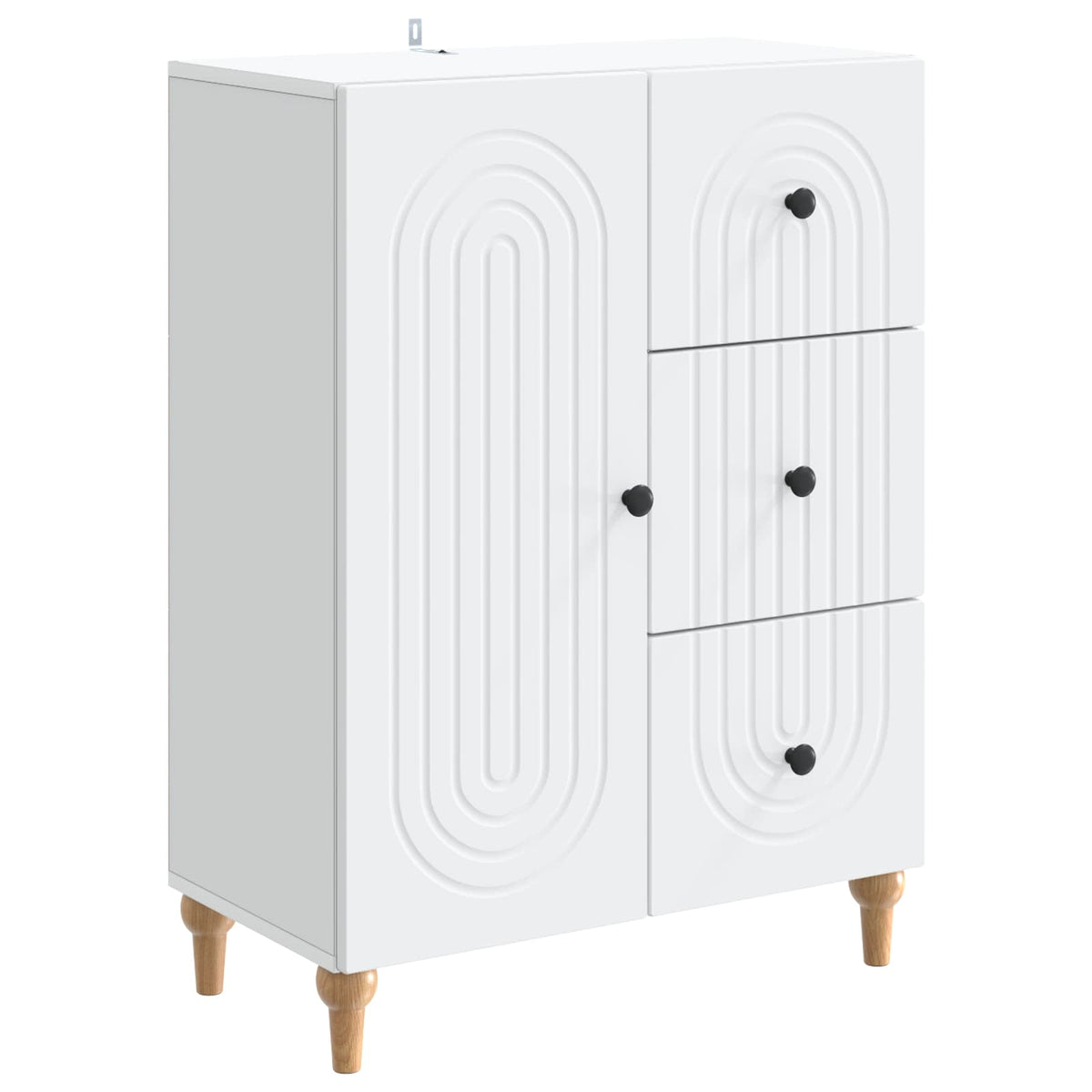 Sideboard with Drawer White 66 x 34.5 x 90 cm Engineered Wood