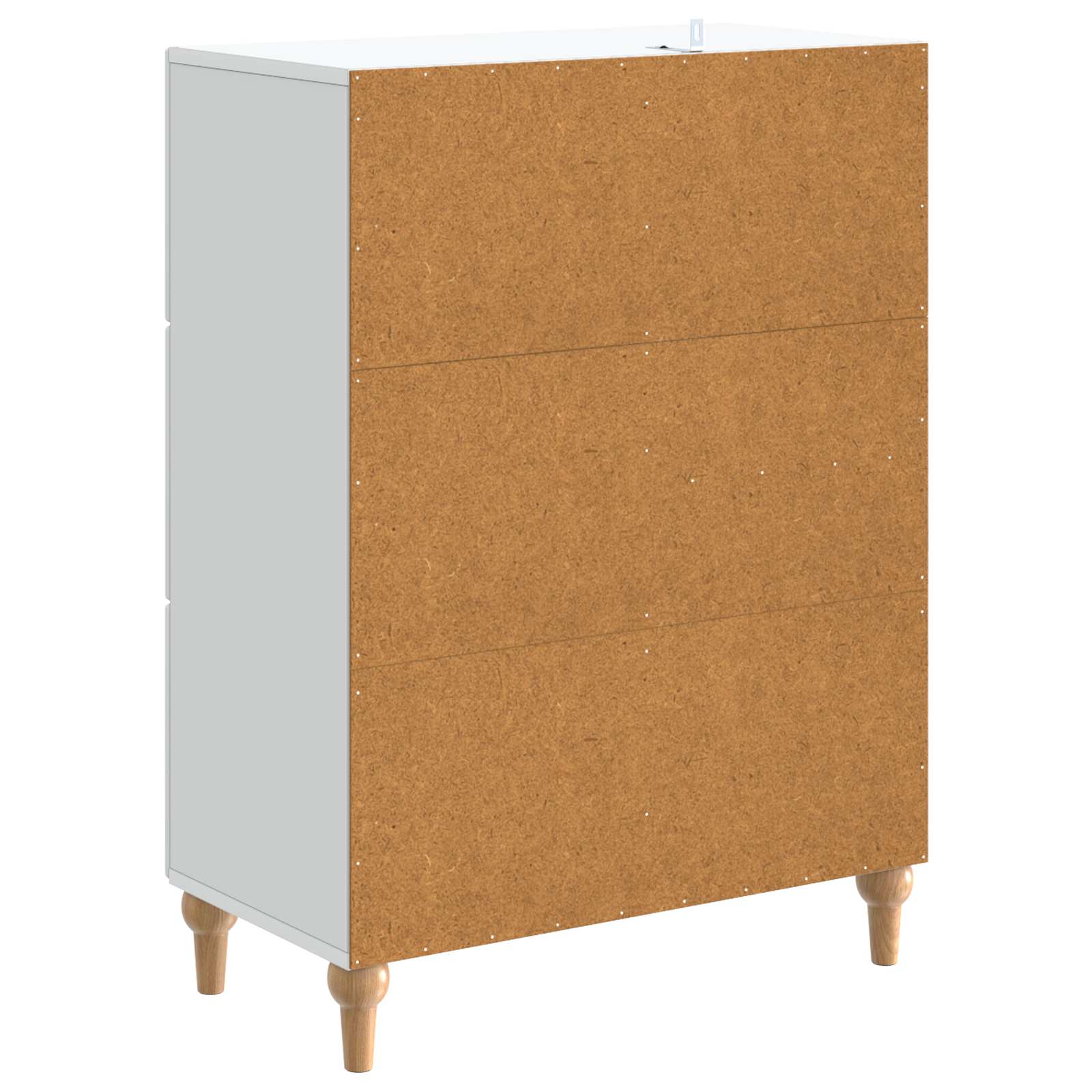 Sideboard with Drawer White 66 x 34.5 x 90 cm Engineered Wood
