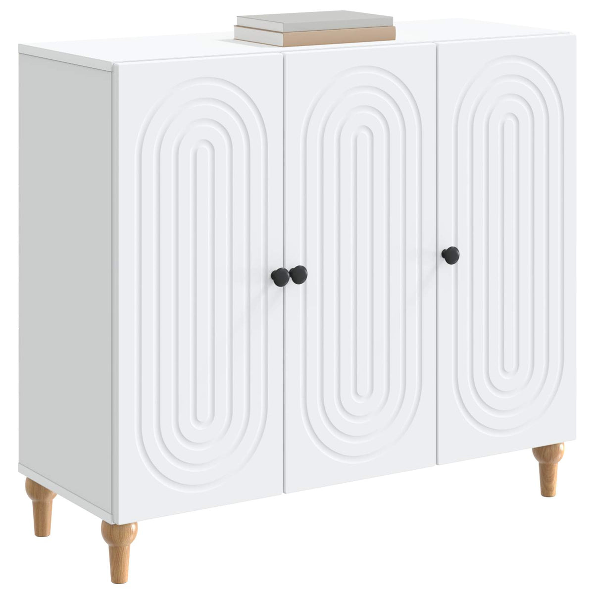 Sideboard White 89 x 34.5 x 80 cm Engineered Wood