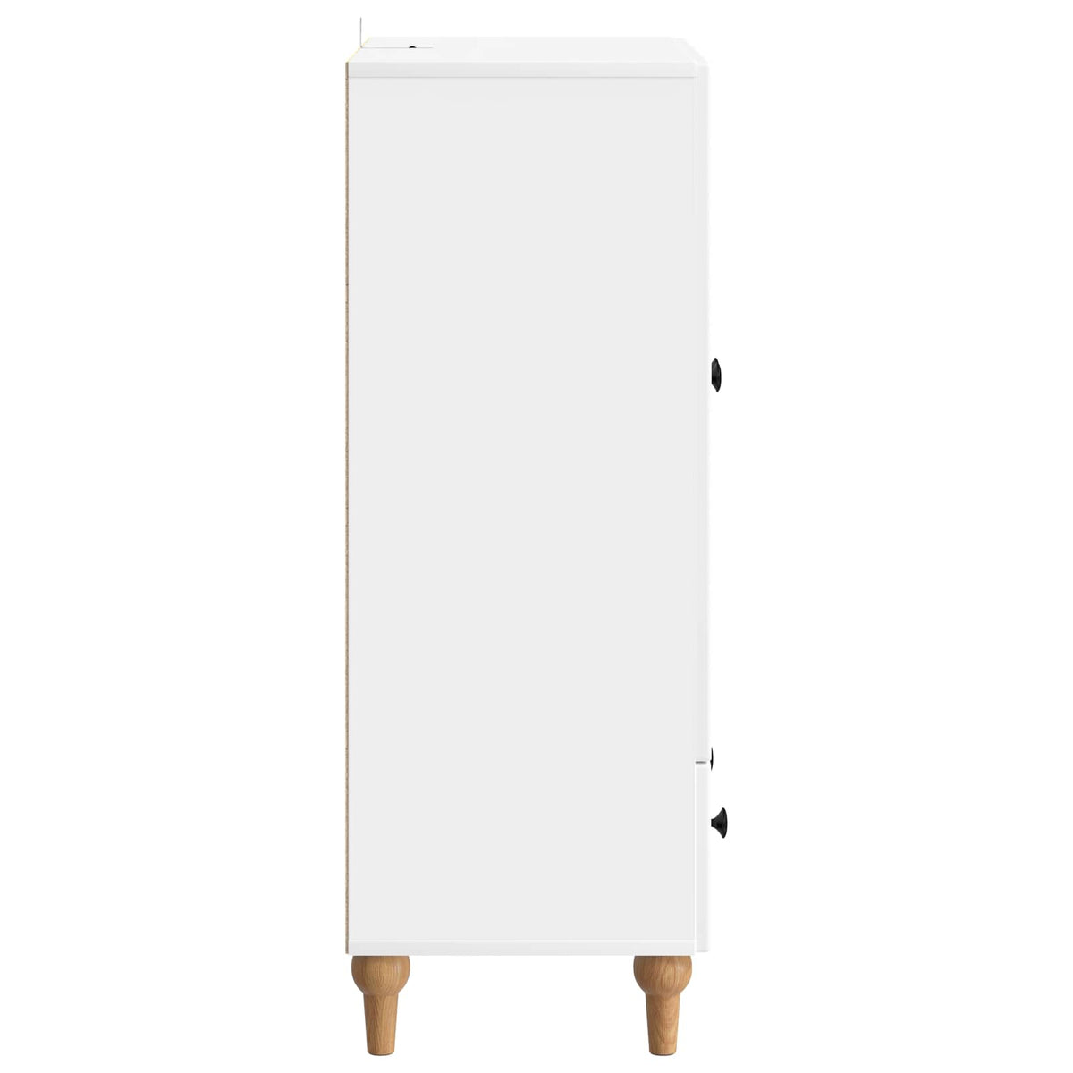 Sideboard with Drawer White 66 x 34.5 x 95 cm Engineered Wood