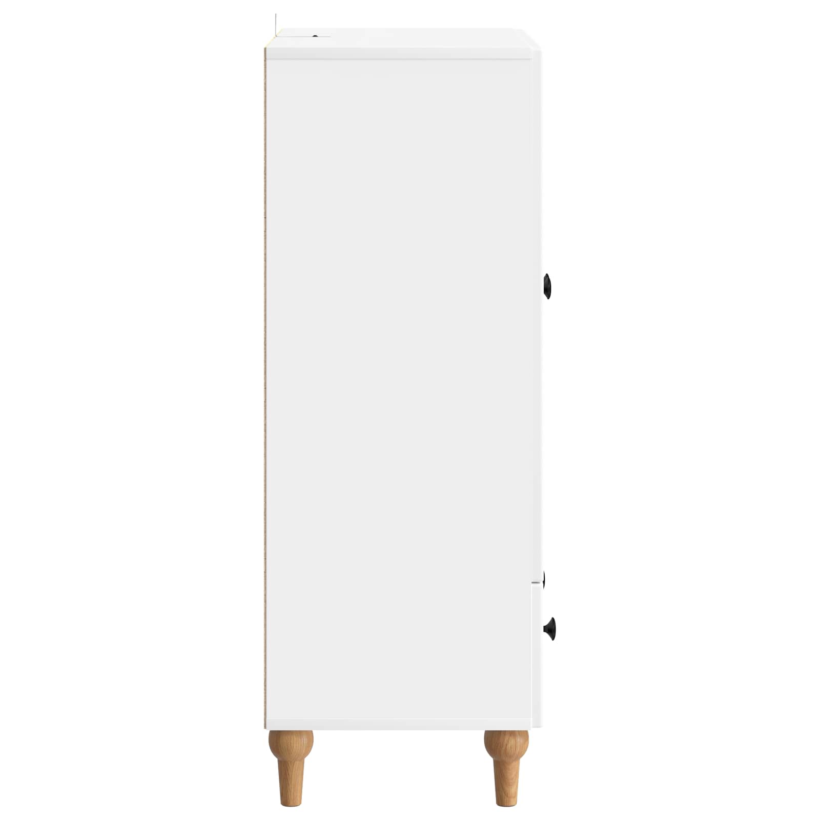 Sideboard with Drawer White 66 x 34.5 x 95 cm Engineered Wood