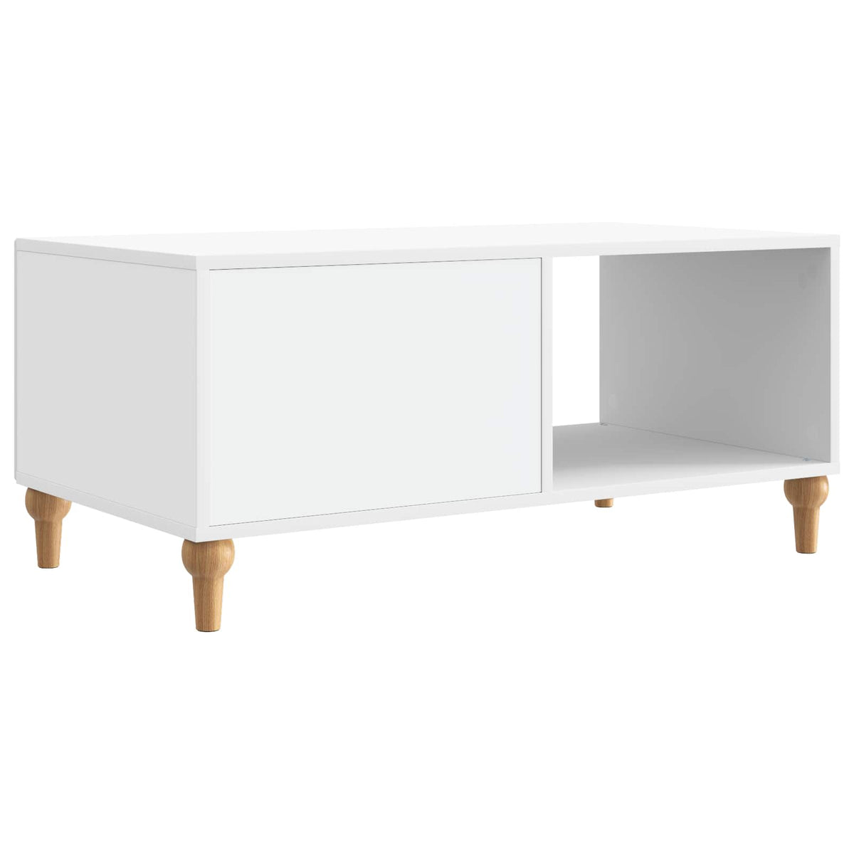 Coffee Table White 90 x 50 x 40 cm Engineered Wood