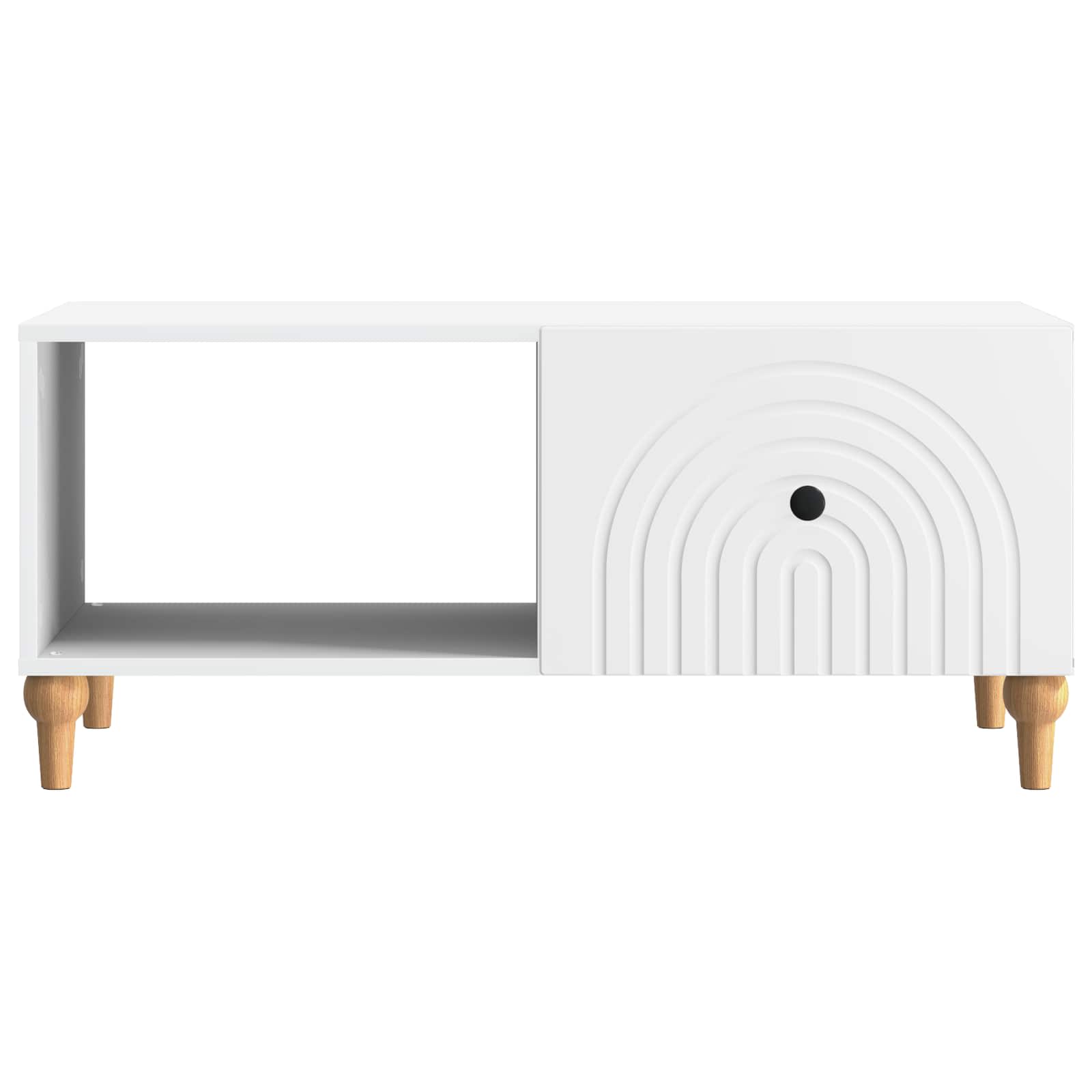 Coffee Table White 90 x 50 x 40 cm Engineered Wood