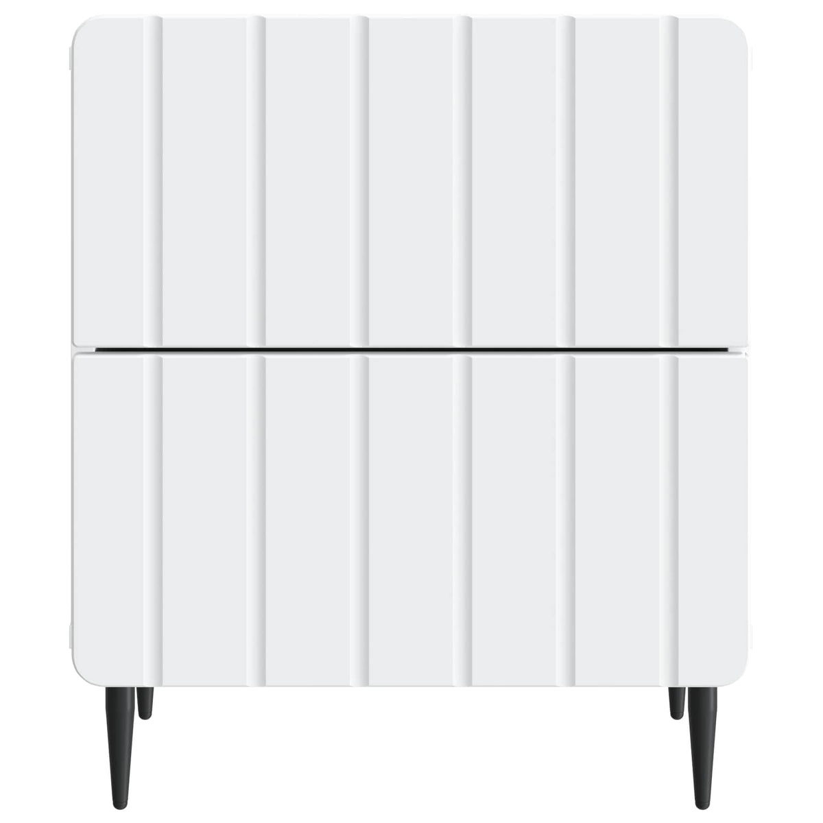 Bedside Cabinet White 43 x 34.5 x 49.5 cm Engineered Wood
