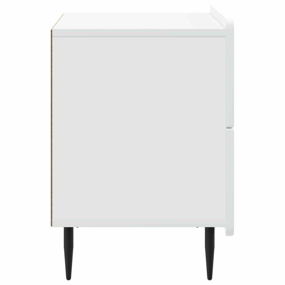 Bedside Cabinet White 62 x 34.5 x 49.5 cm Engineered Wood