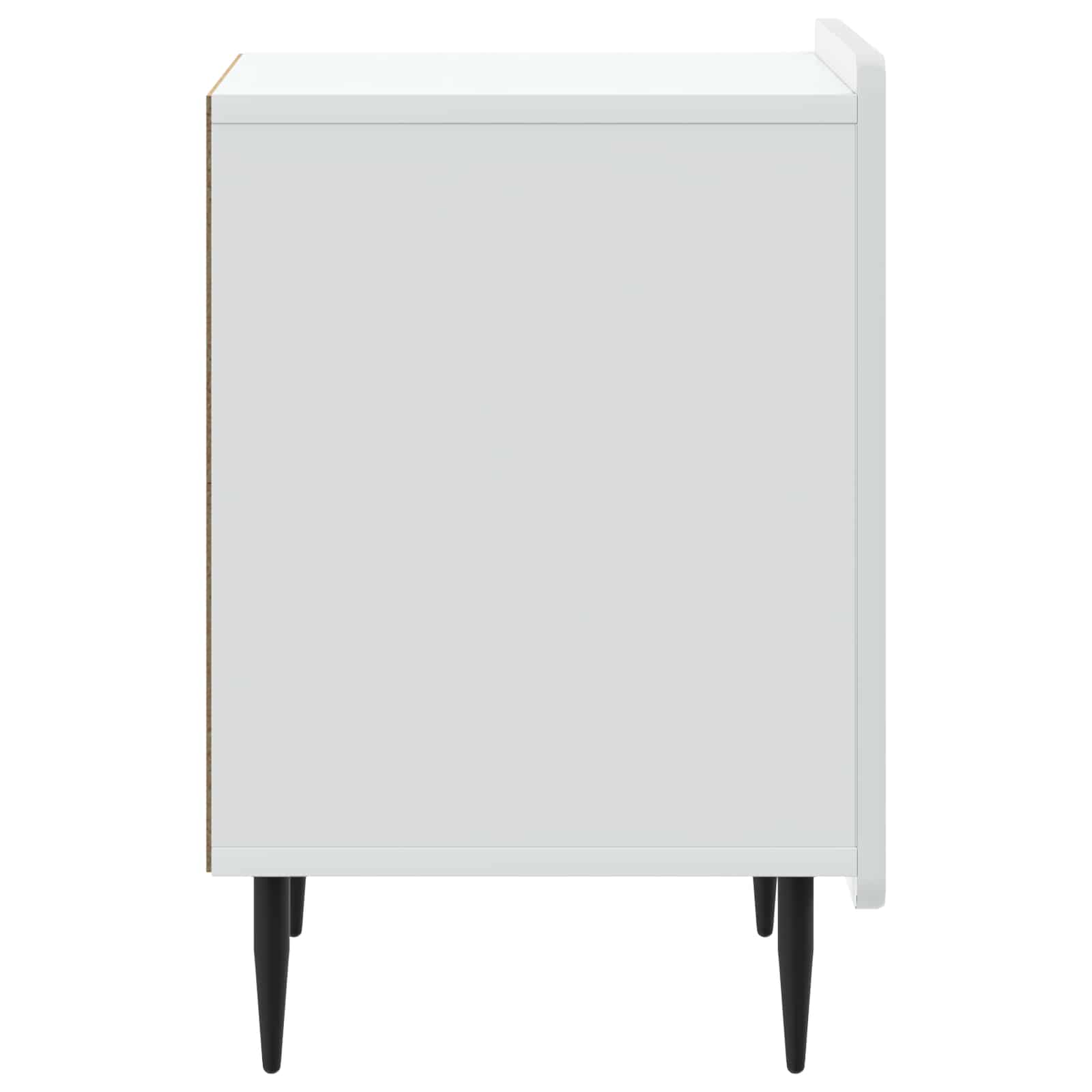 Bedside Cabinet White 43 x 34.5 x 52 cm Engineered Wood