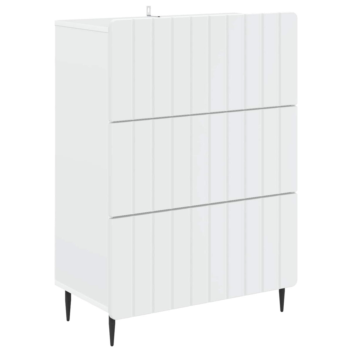 Drawer Cabinet White 66 x 34.5 x 92 cm Engineered Wood