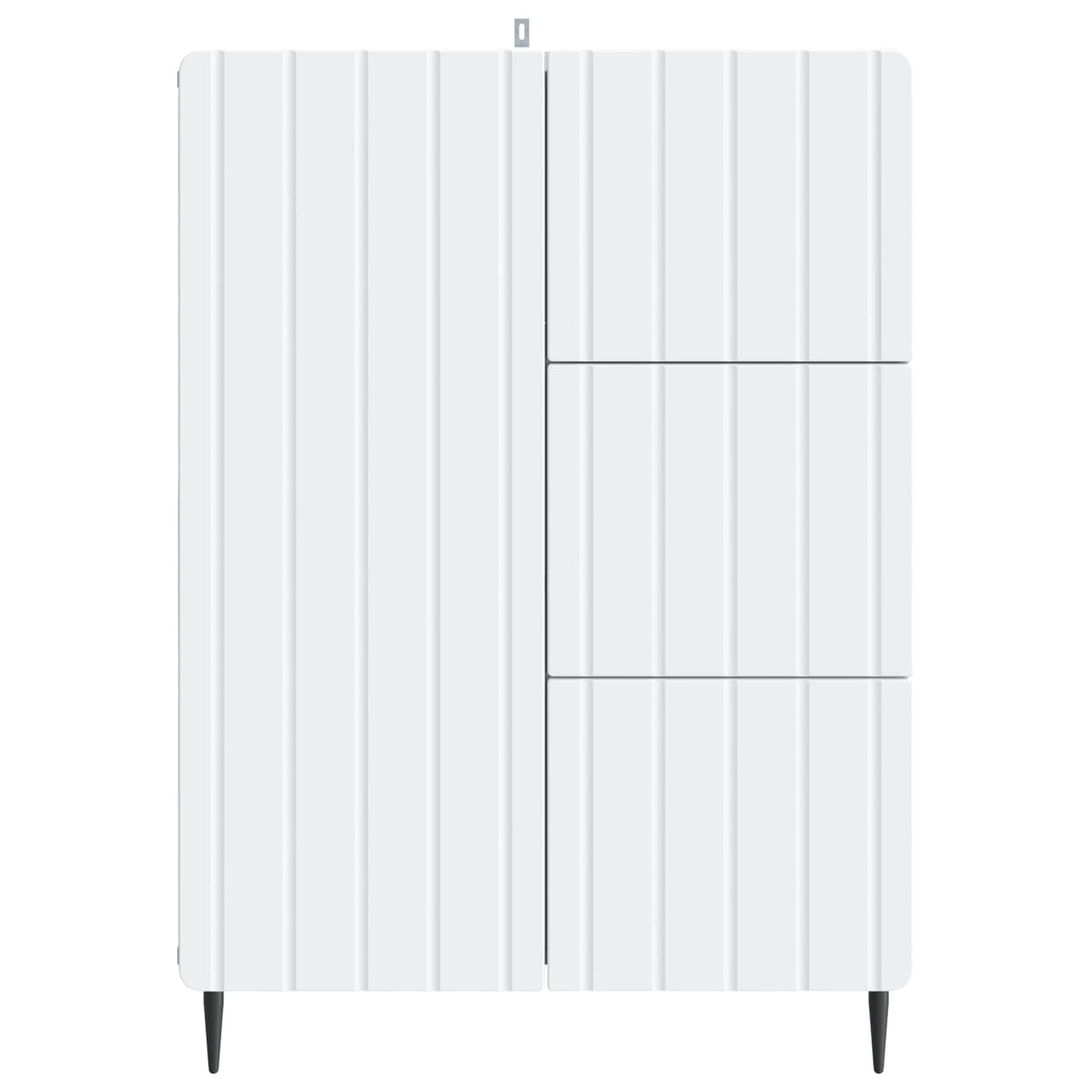 Sideboard with Drawer White 66 x 34.5 x 91.5 cm Engineered Wood