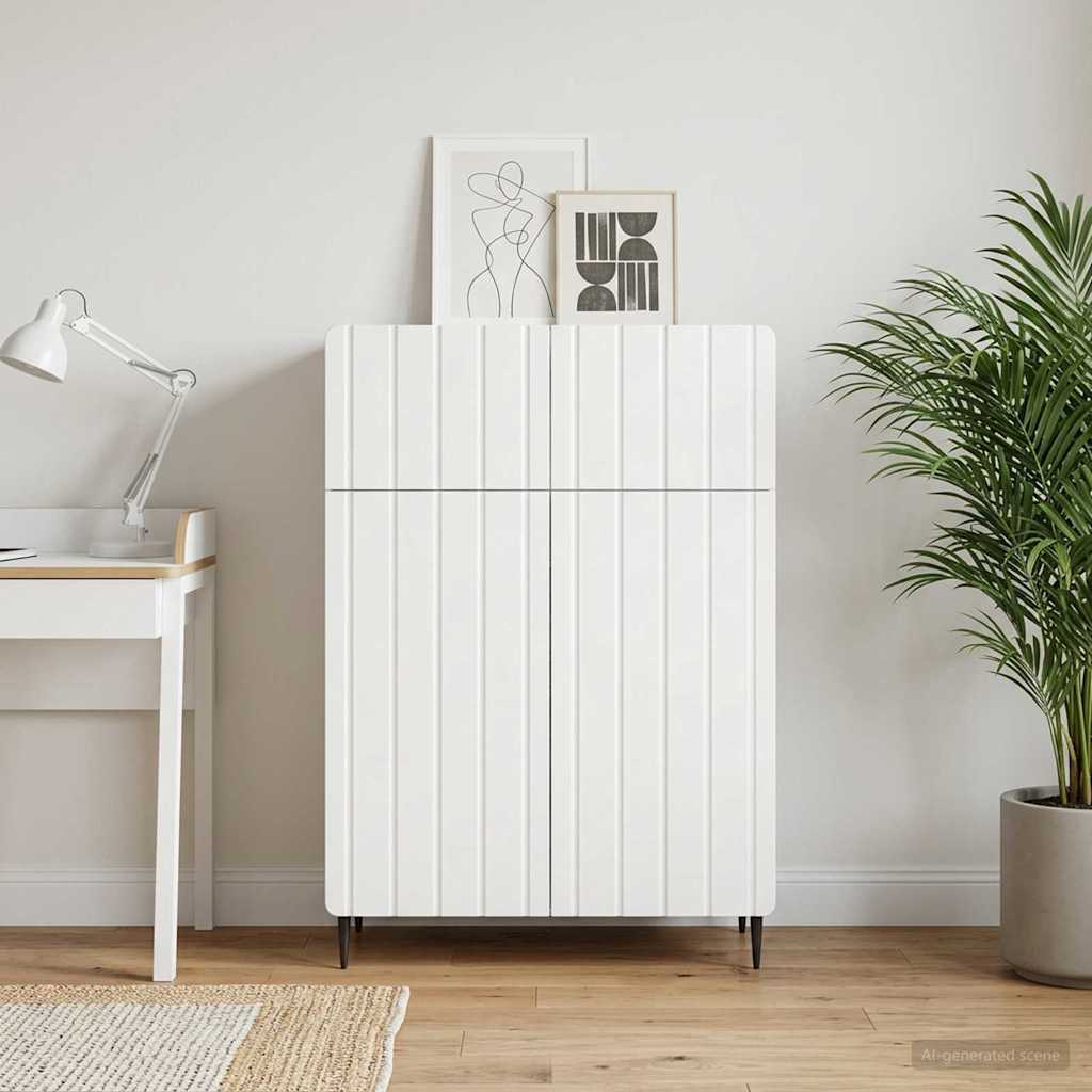 Sideboard White 66 x 34.5 x 92 cm Engineered Wood
