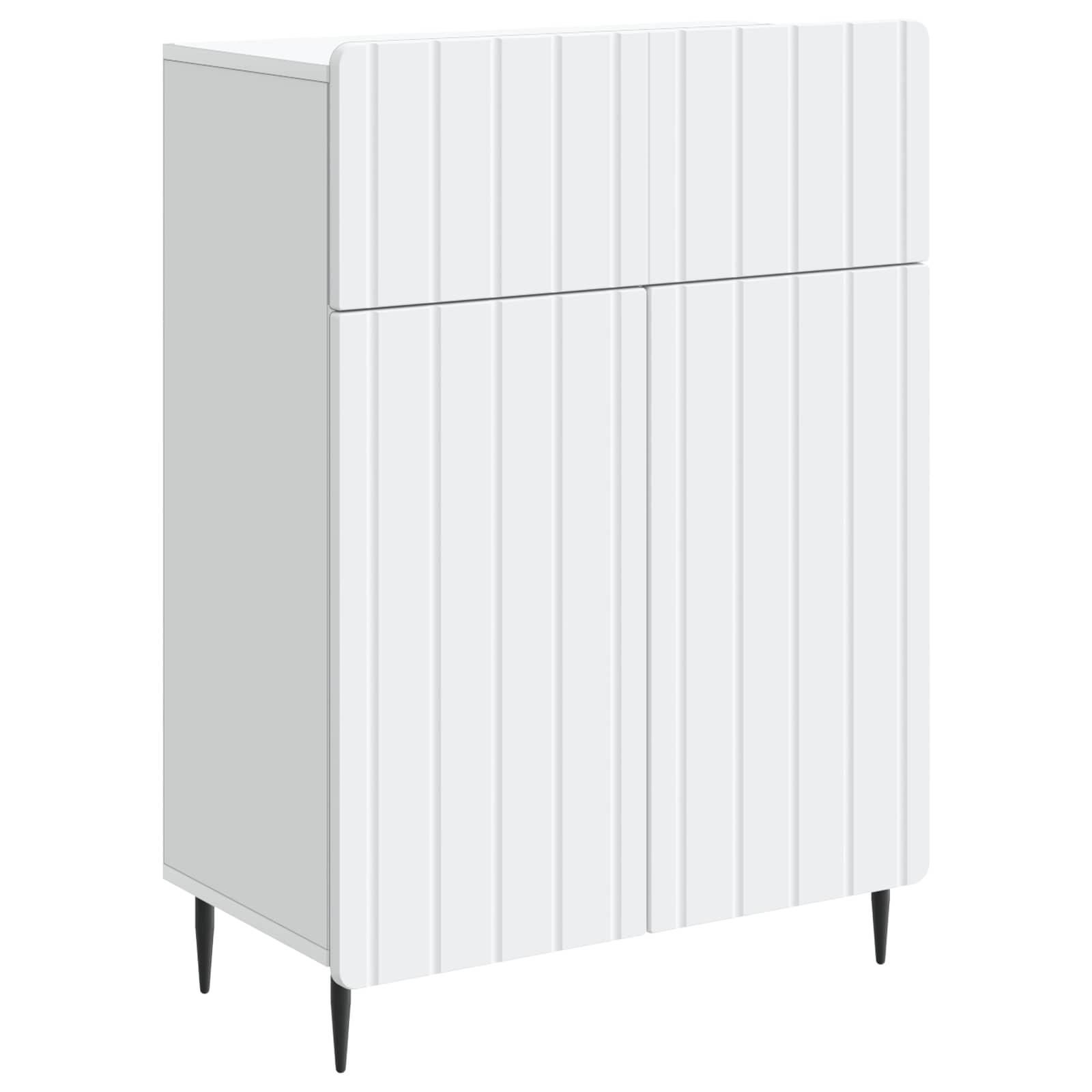 Sideboard with Drawer White 66 x 34.5 x 92 cm Engineered Wood