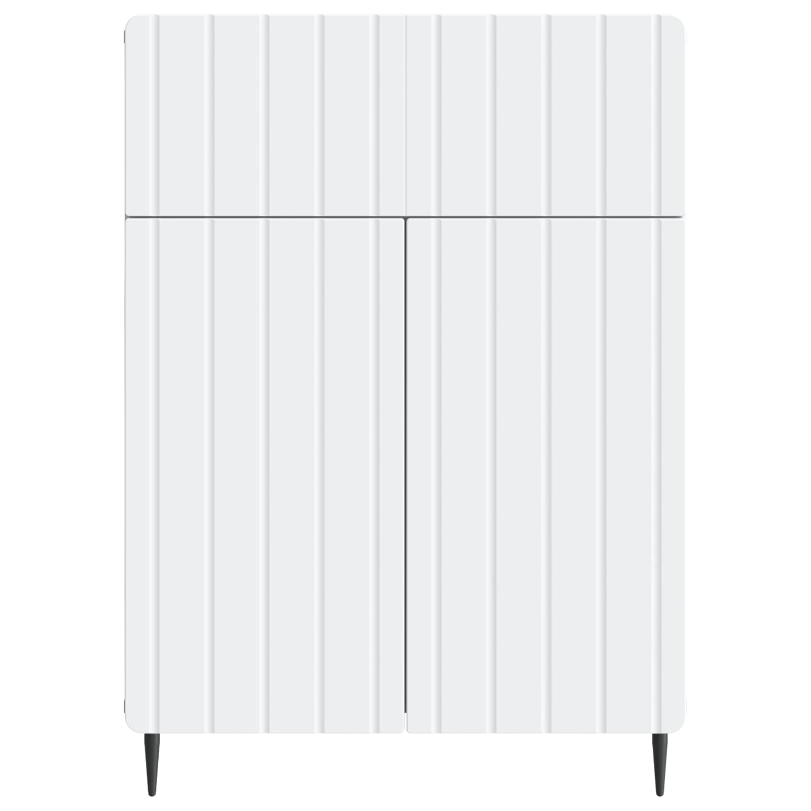 Sideboard with Drawer White 66 x 34.5 x 92 cm Engineered Wood