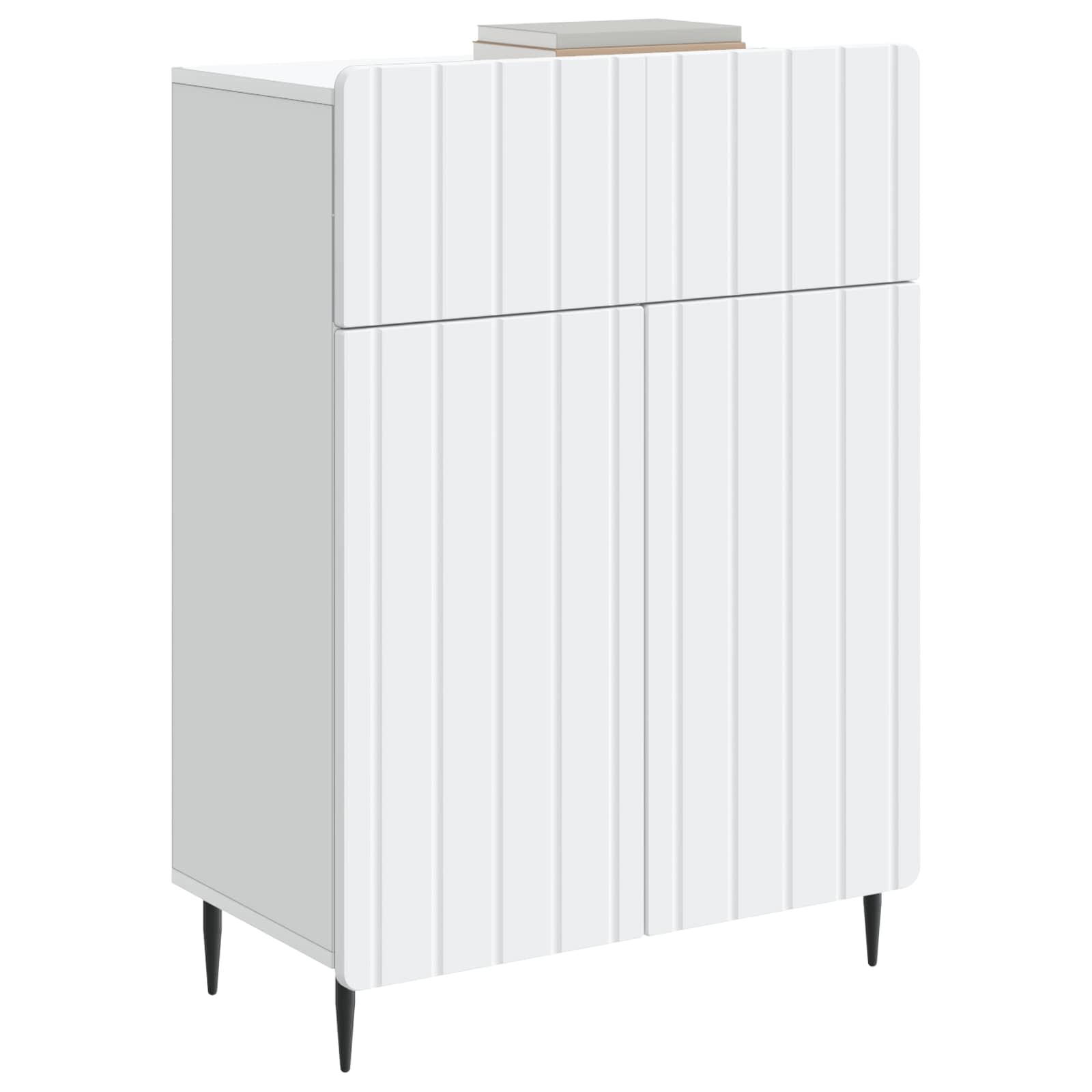Sideboard with Drawer White 66 x 34.5 x 92 cm Engineered Wood