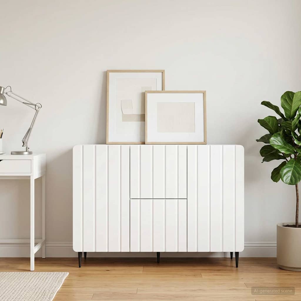 Sideboard White 89 x 34.5 x 62 cm Engineered Wood