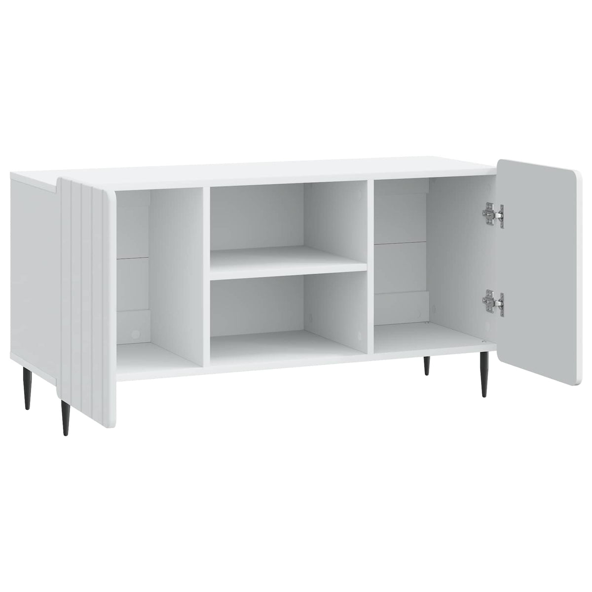 TV Cabinet White 102 x 34.5 x 52 cm Engineered Wood