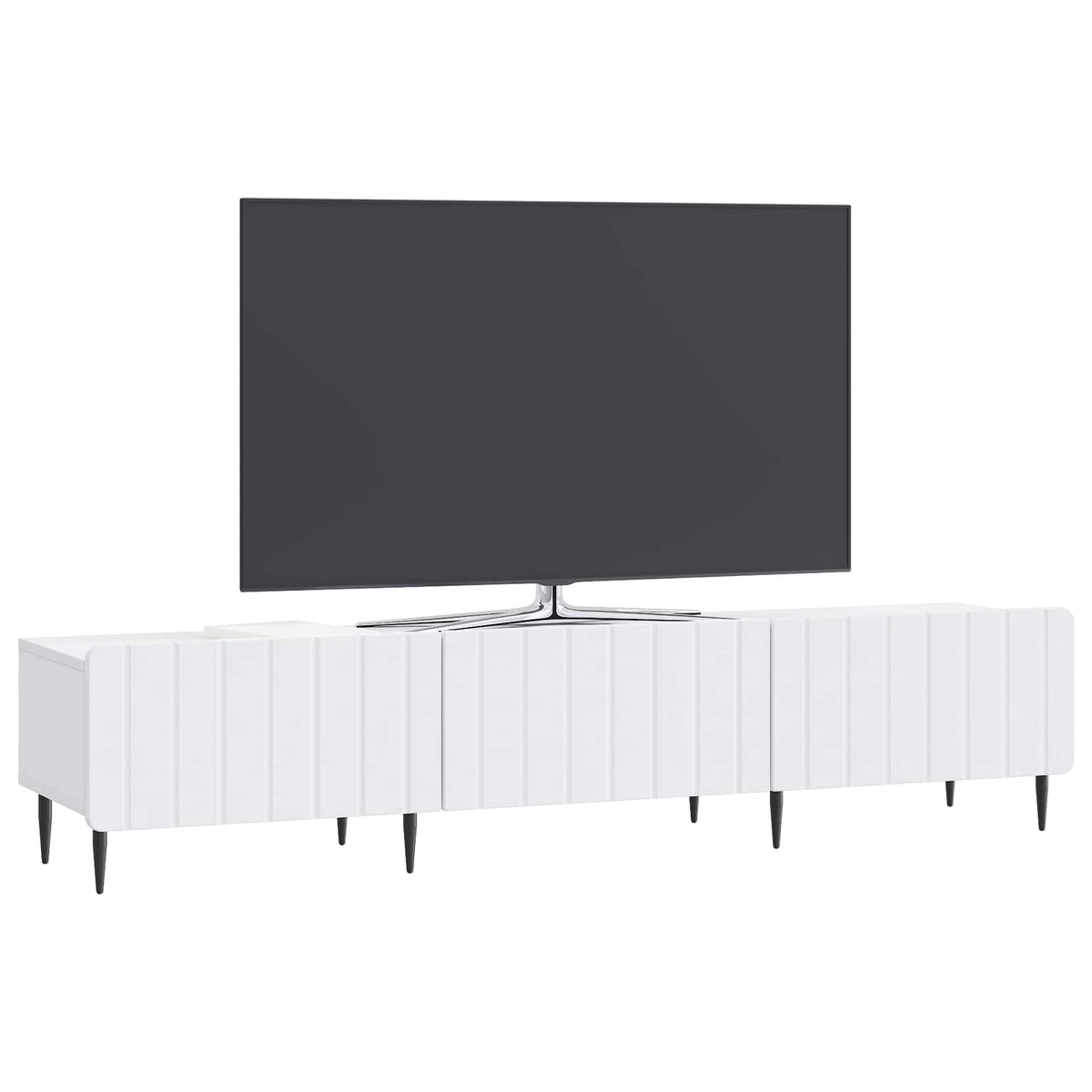 TV Cabinet with Drawer White 147 x 34.5 x 32 cm Engineered Wood
