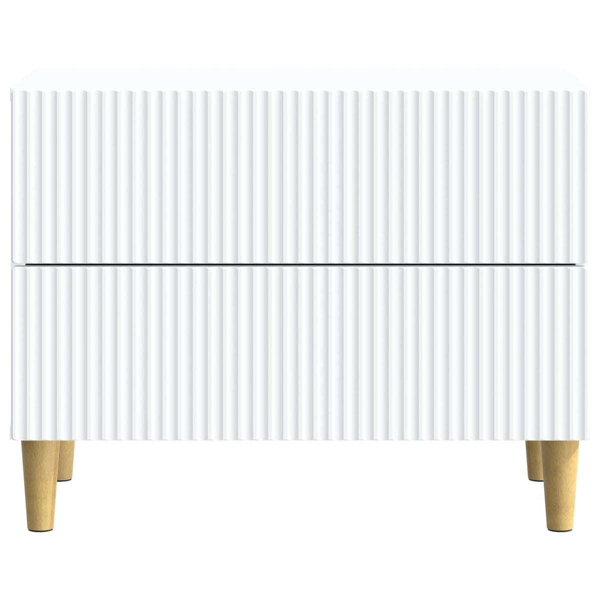 Bedside Cabinet White 62 x 34.5 x 48 cm Engineered Wood