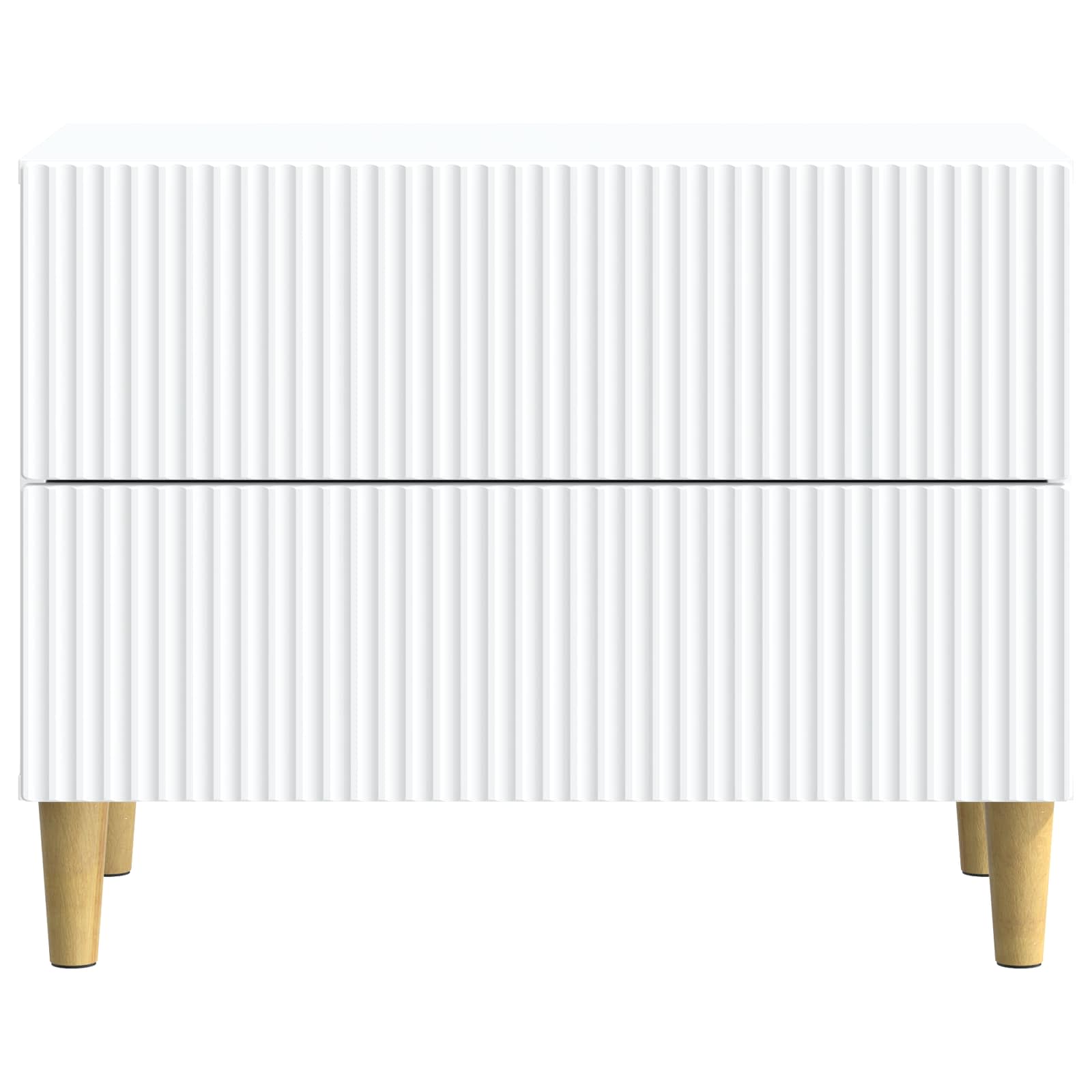 Bedside Cabinet White 62 x 34.5 x 48 cm Engineered Wood